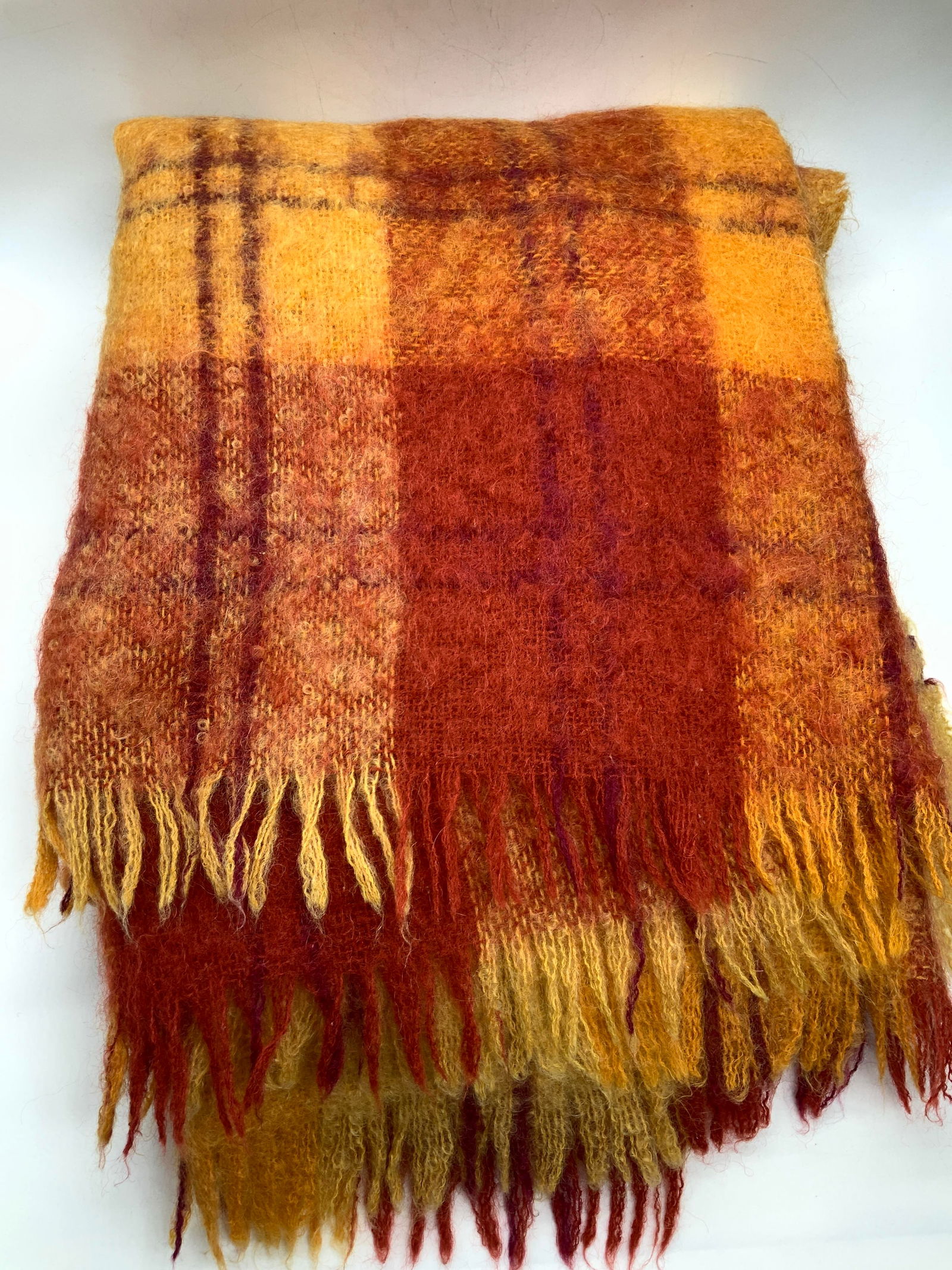 La Lingere Wool & Mohair Fringe Blanket (1 of 6)