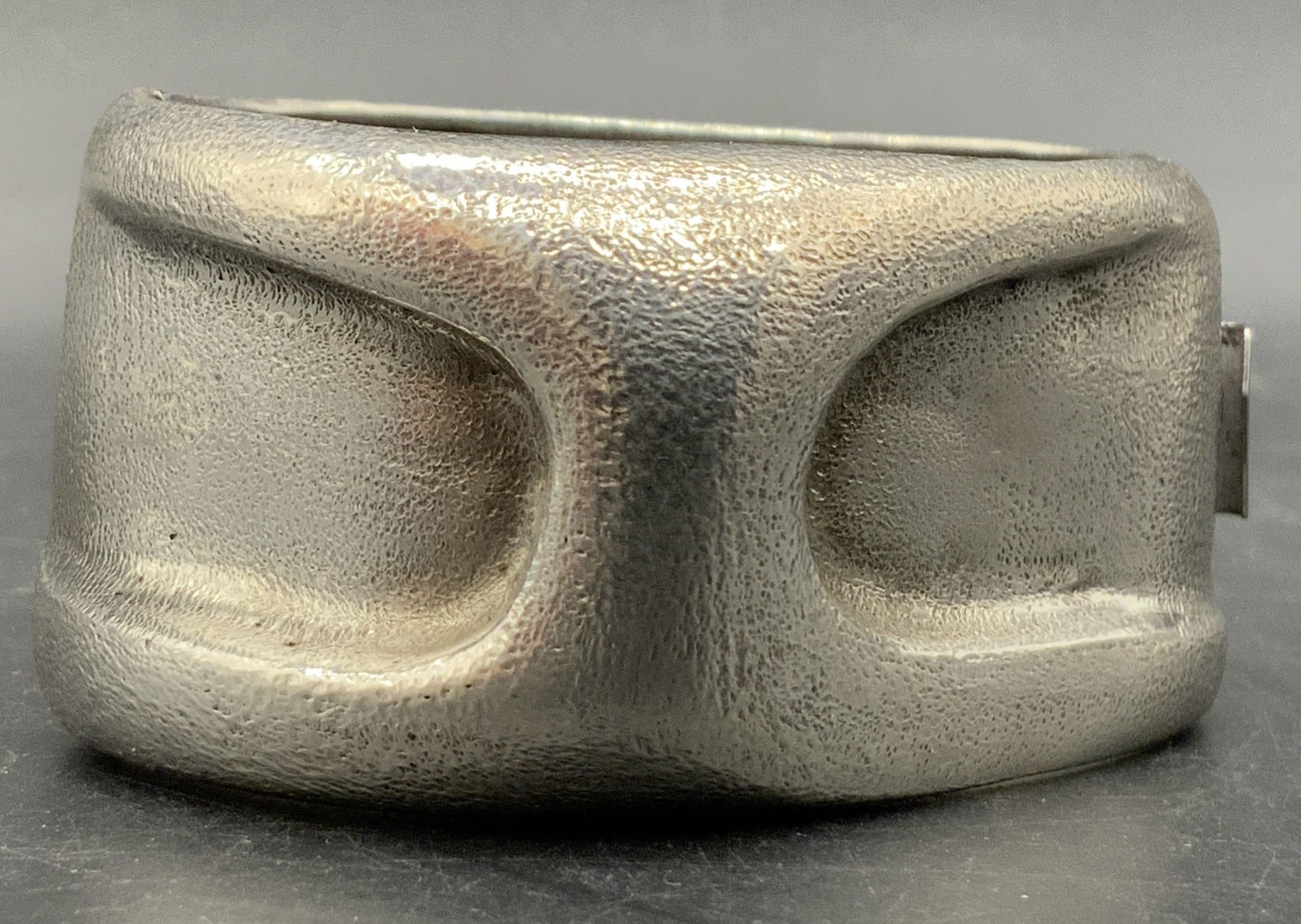 STERLING SILVER Vintage Chunky Hinge Bracelet (1 of 9)