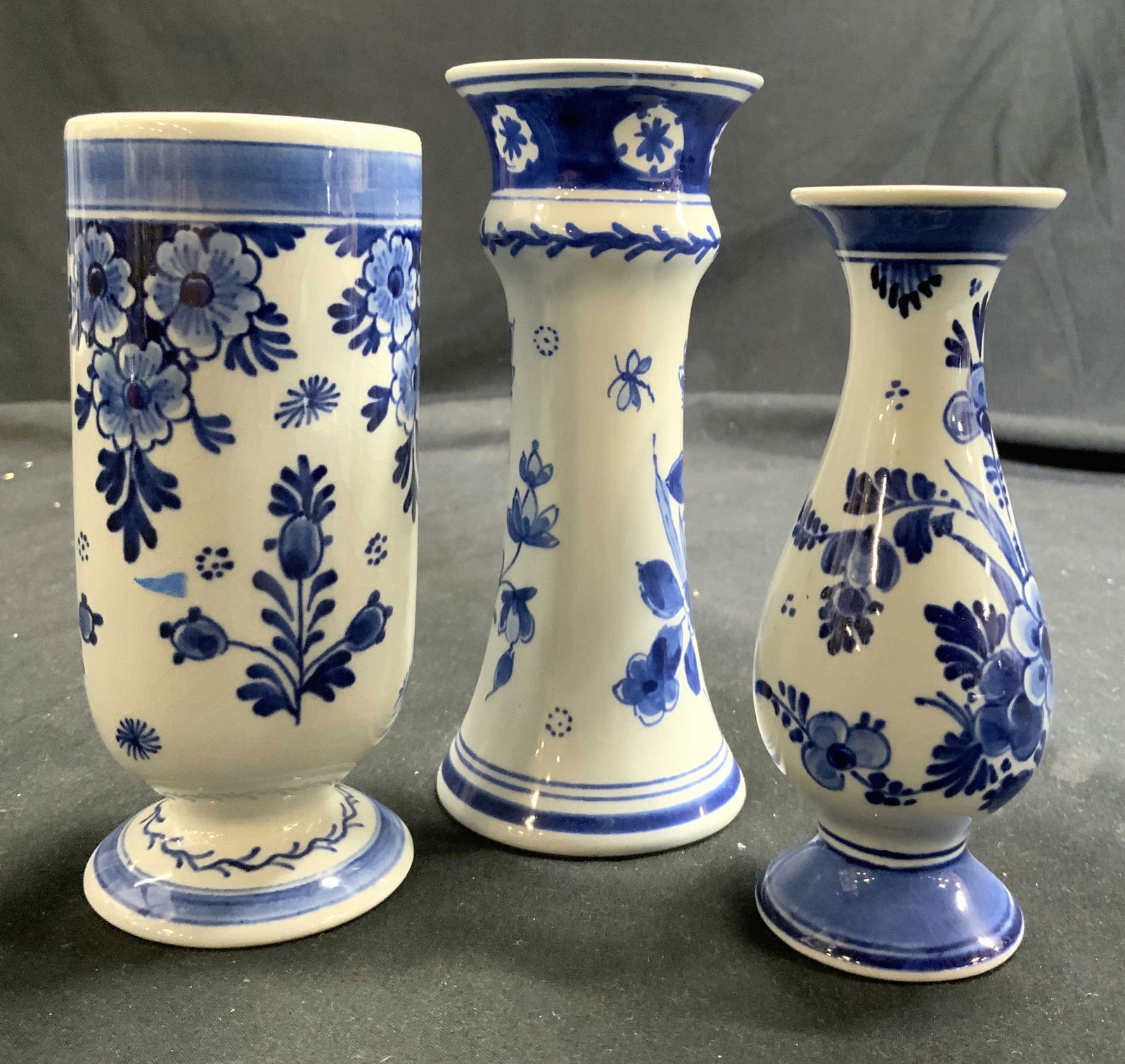 DELFT Lot 3 Vintage Porcelain Vessels (1 of 6)
