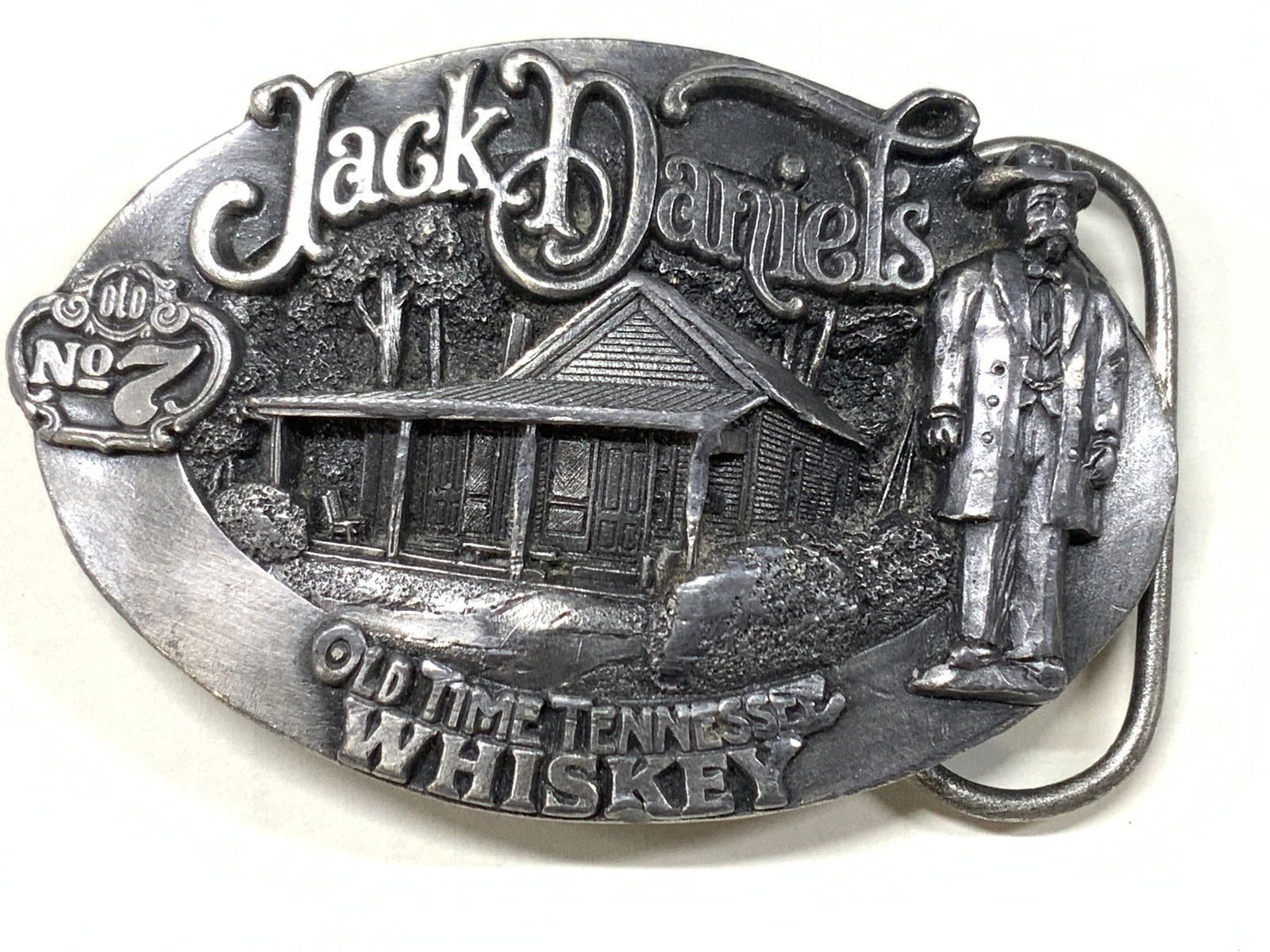 Jack Daniels 1989 Pewter Belt Buckle (1 of 6)