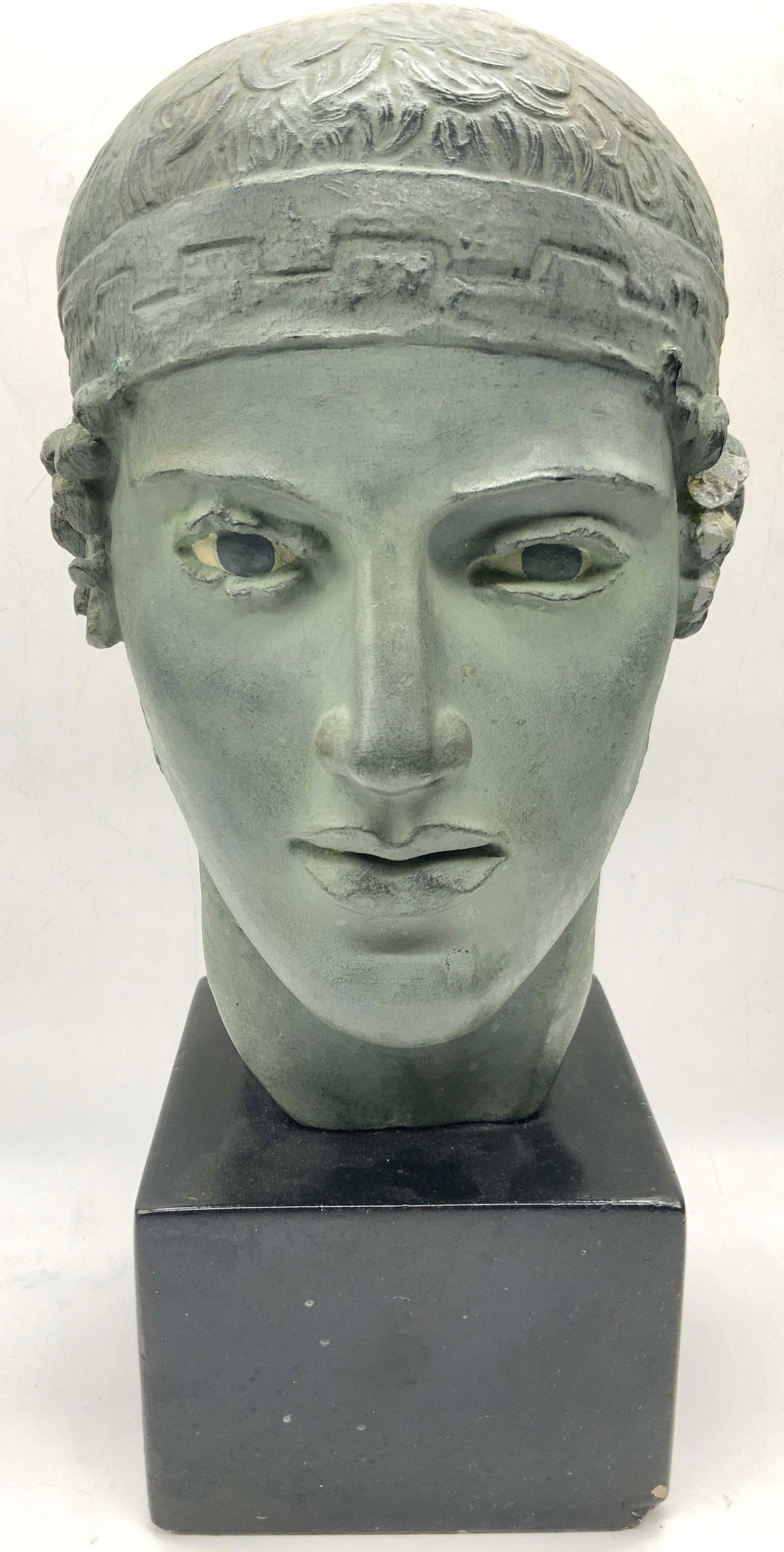 Plaster Head Of The Charioteer Of Delphi Bust 15in (1 of 10)
