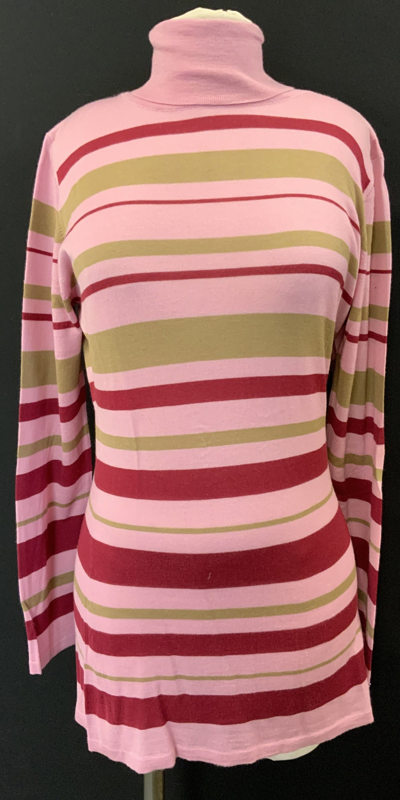 FERRAGAMO Striped Turtleneck Sweater, Italy (1 of 8)