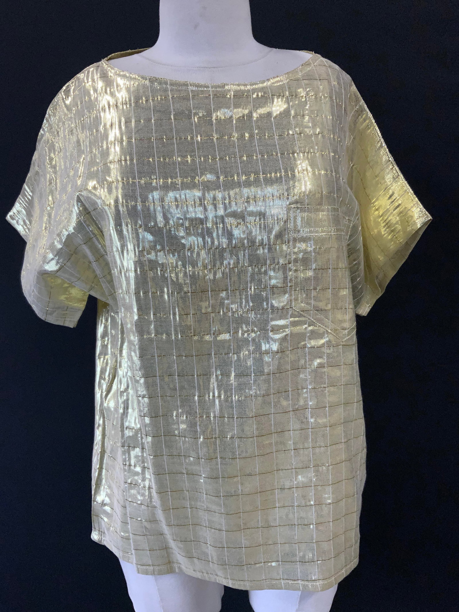 Chakson D AMOUR NY- Paris Gold Evening Blouse (1 of 6)