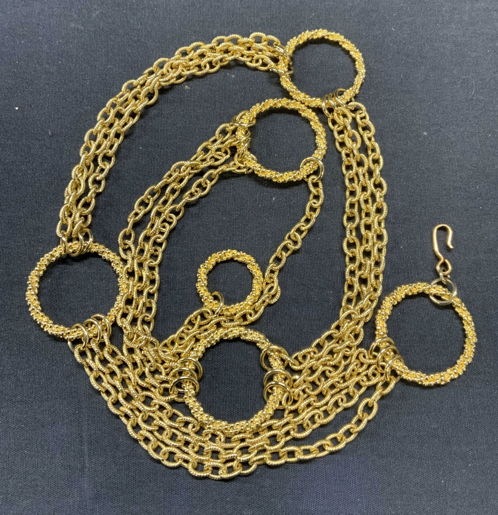 Gold Tone Multi Chain Necklace (1 of 6)