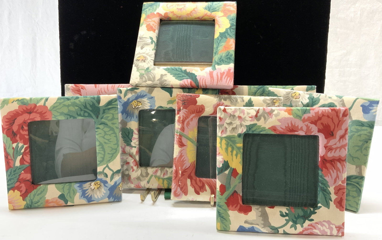 Set8 Floral Fabric Picture Frames, Dapco Industry. (1 of 8)