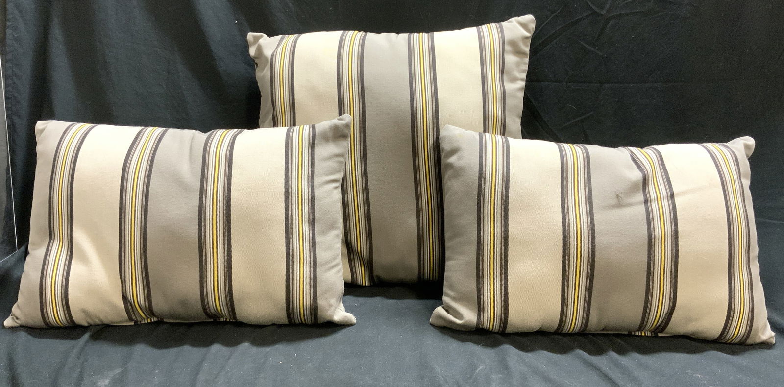 SUNBRELLA Set 3 Striped Throw Pillows (1 of 6)