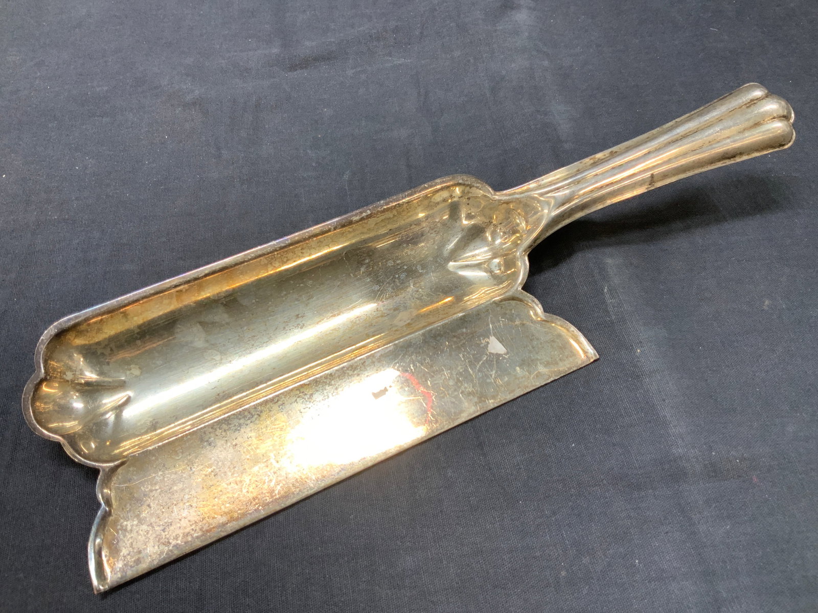Vintage Silver Plated On Copper Crumb Sweeper (1 of 7)