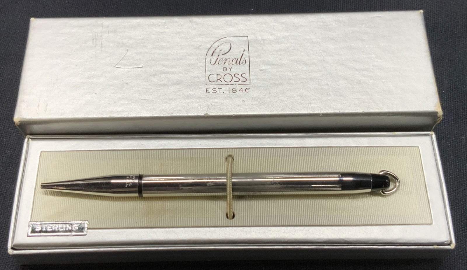 Sterling Silver Cross Mechanical Pencil. Org Box (1 of 8)