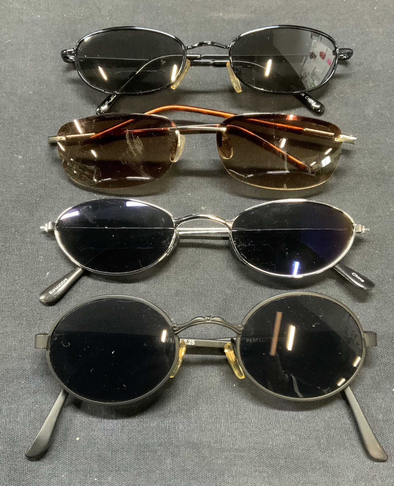 Lot 4 Black & Tan Oval & Round Sunglasses (1 of 9)