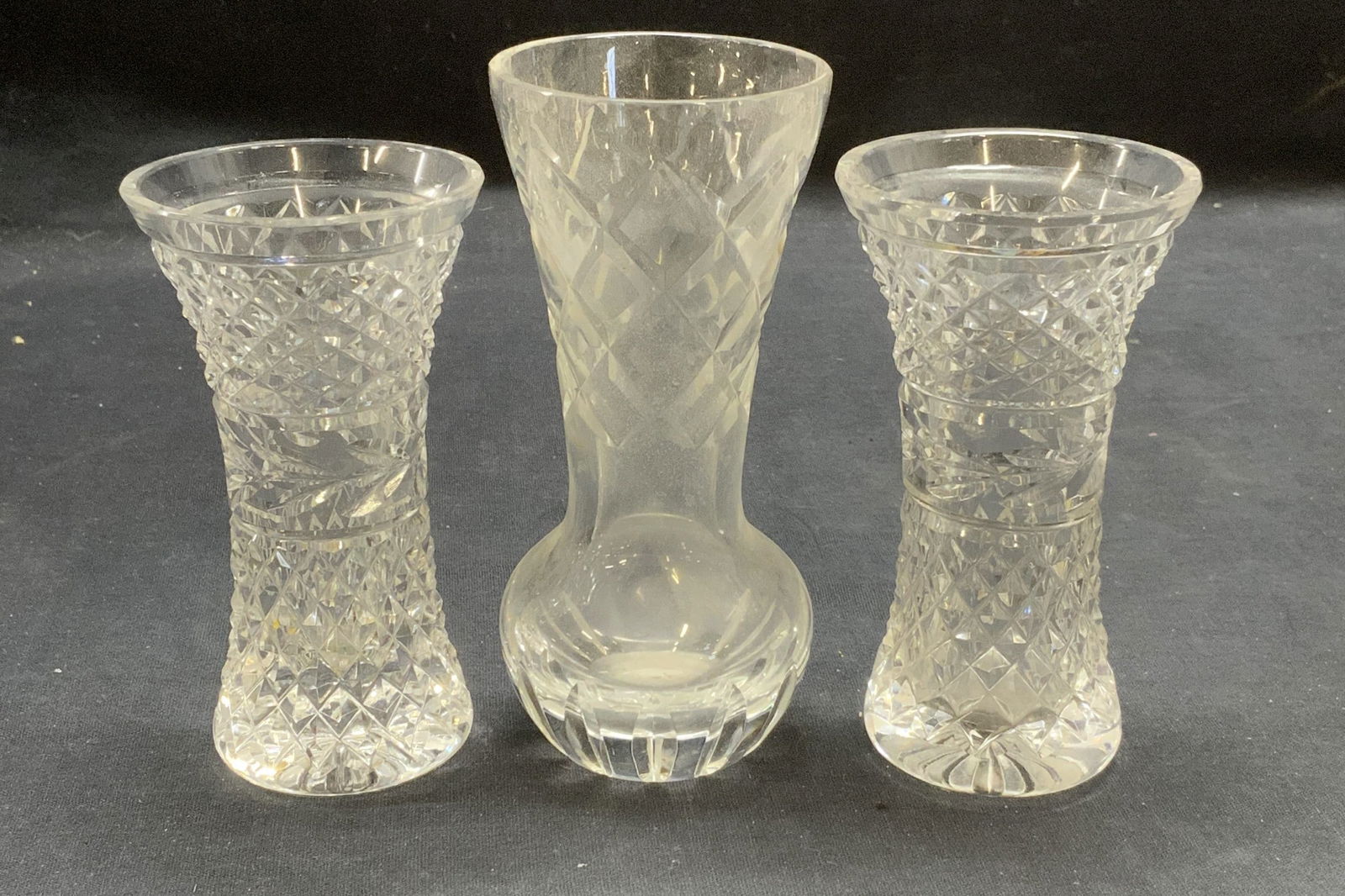 Lot 3 Brierley Cut Crystal Vase, More (1 of 7)