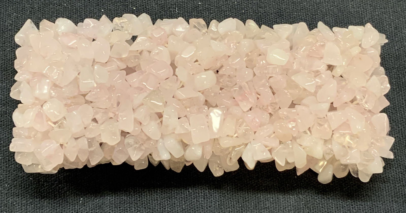 Rose Quartz Chip Beaded Stretch Bracelet (1 of 6)