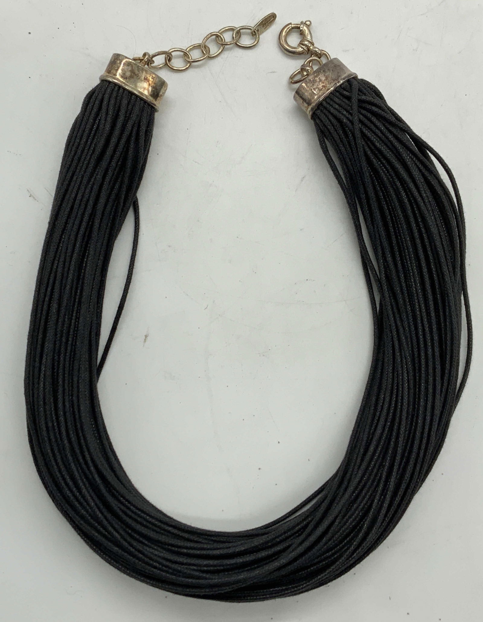 Vintage Giodoro Sterling Silver Cord Necklace (1 of 7)