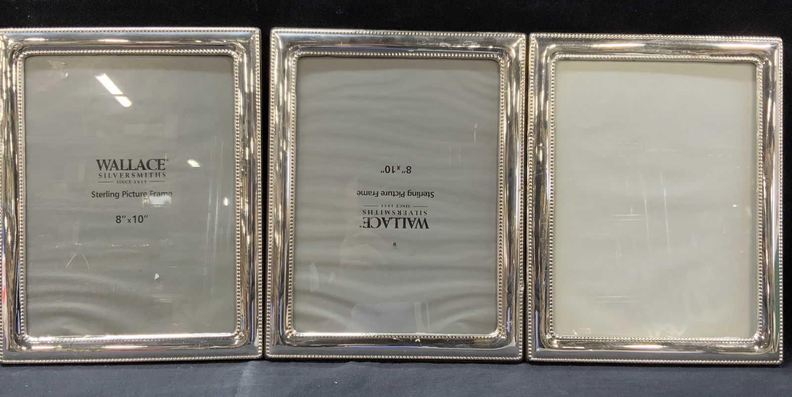 3 Wallace Sterling Silver 8 x 10 Picture Frames (1 of 8)