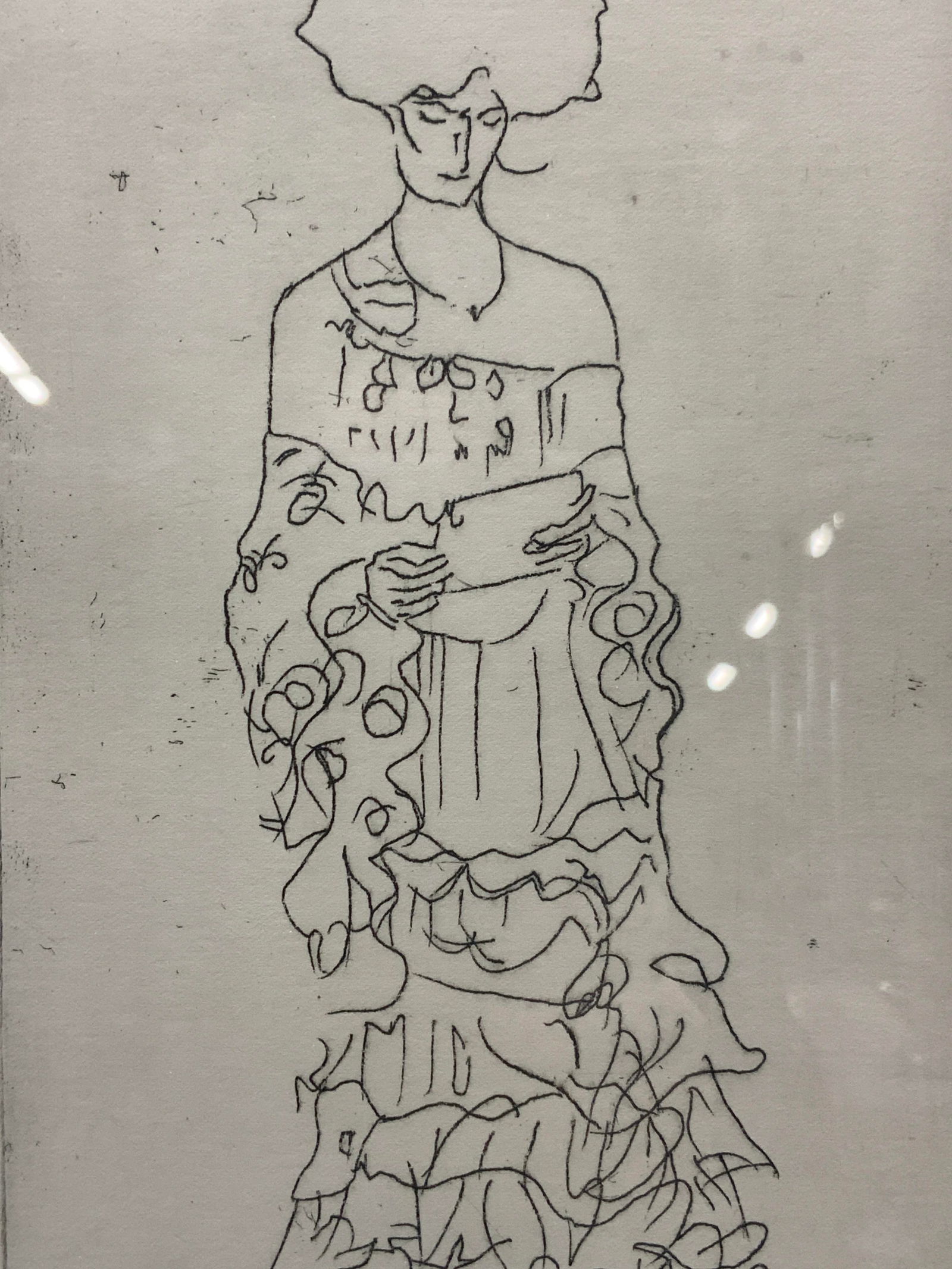 ATTR Gustav Klimt Woman Etching (1 of 9)