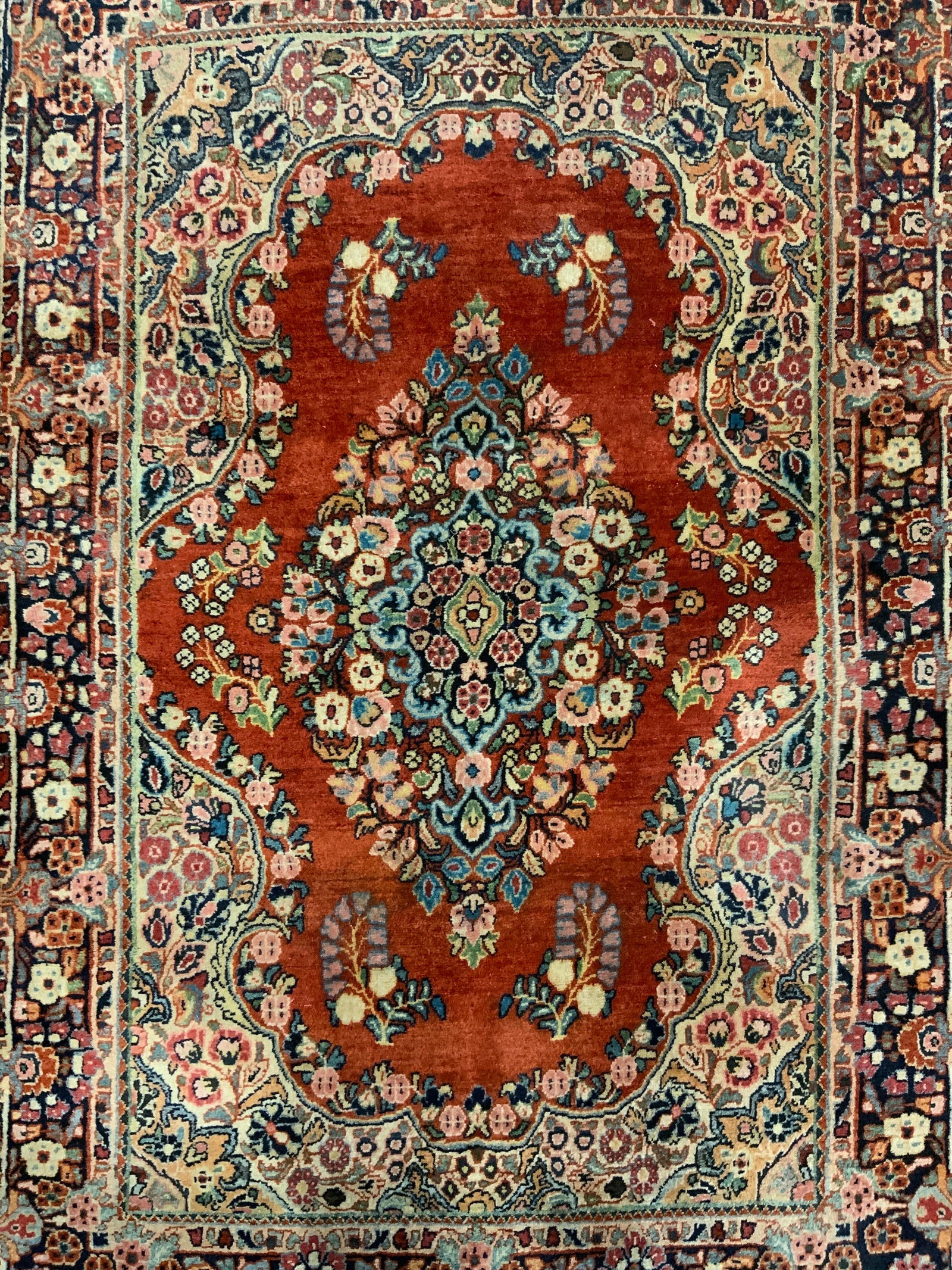 Vintage Handmade Oriental Wool Rug (1 of 8)