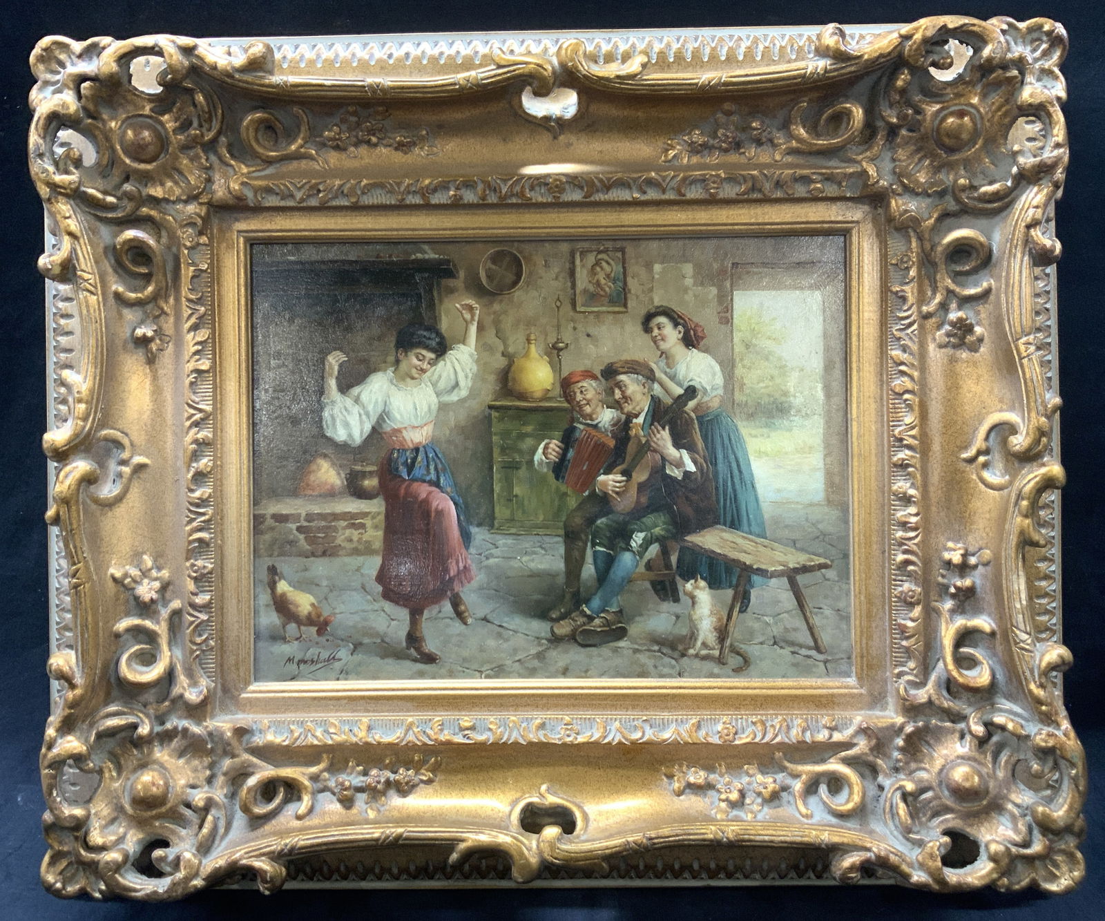 Signed Dick Benedickt Style Oil Painting (1 of 9)