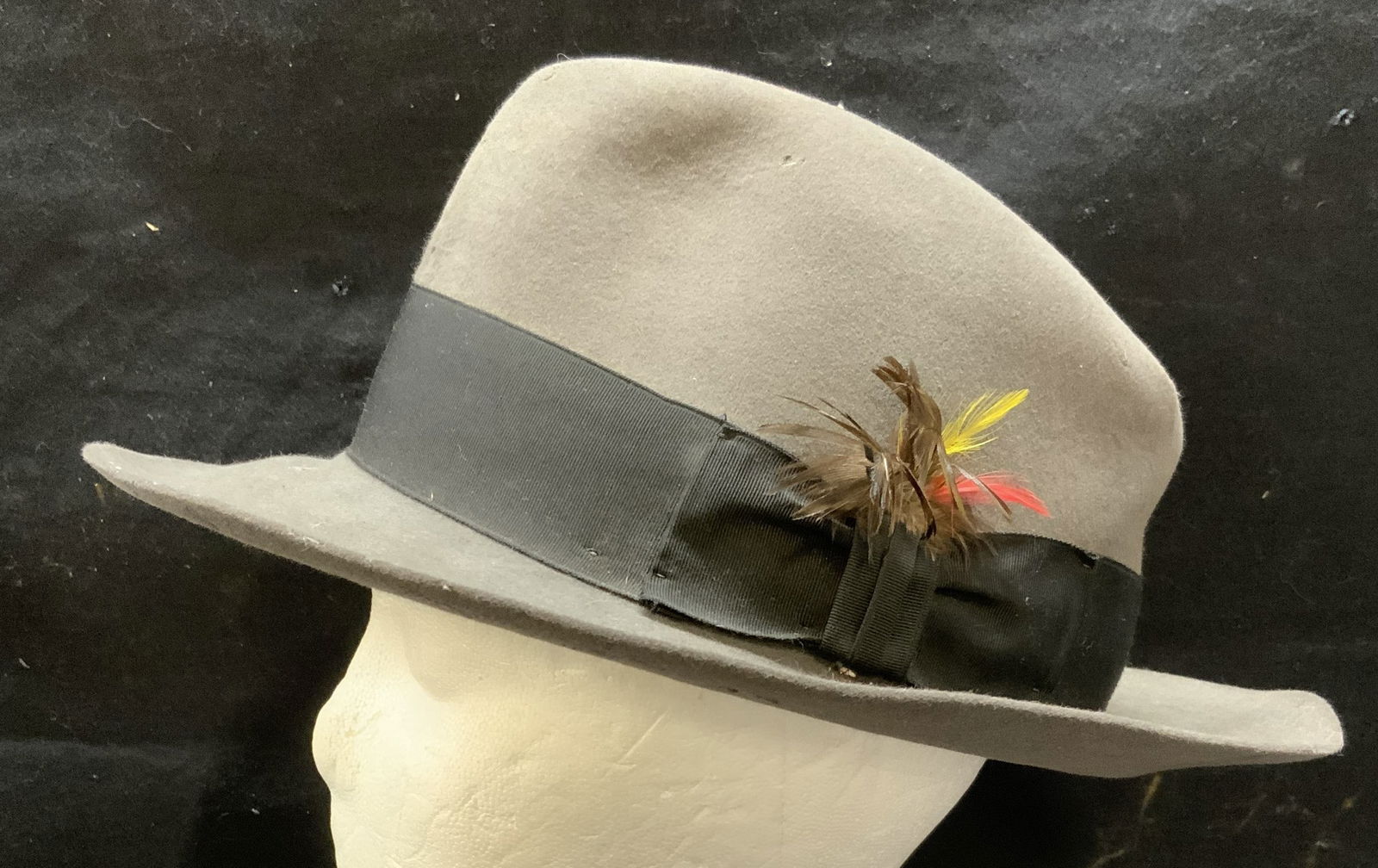 Vintage Stetson Gray Wool Fedora Hat (1 of 7)