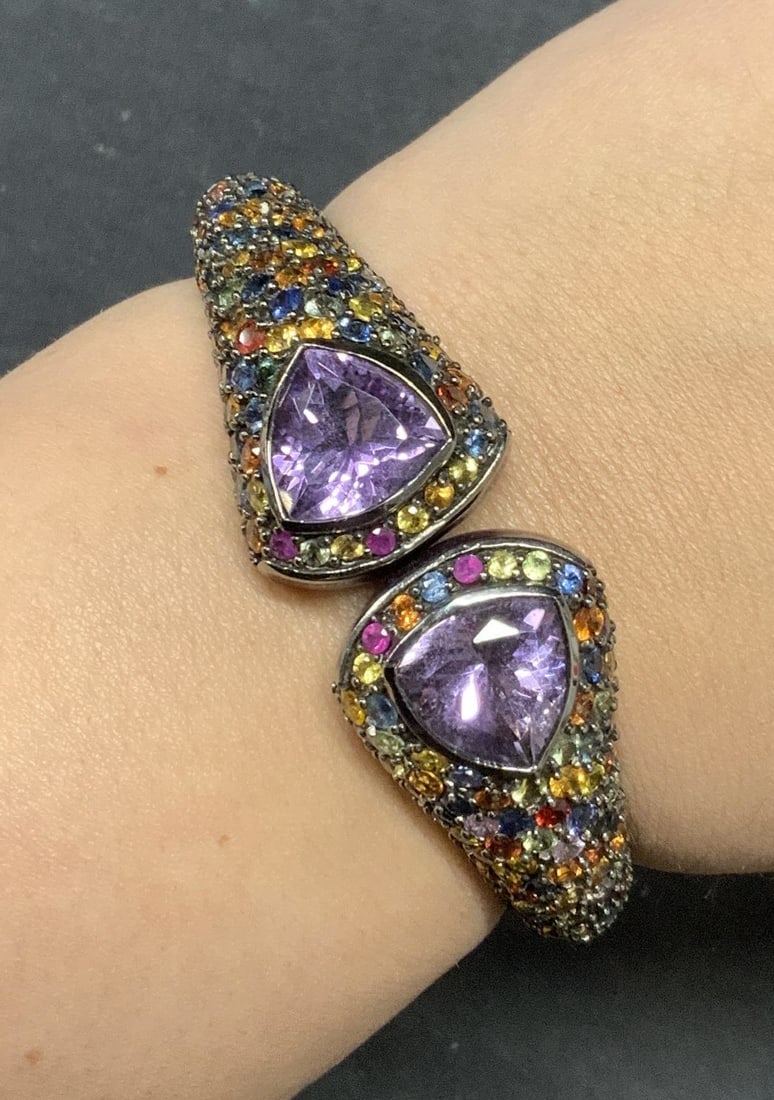 MCL Sterling Silver Gemstone Bracelet (1 of 6)