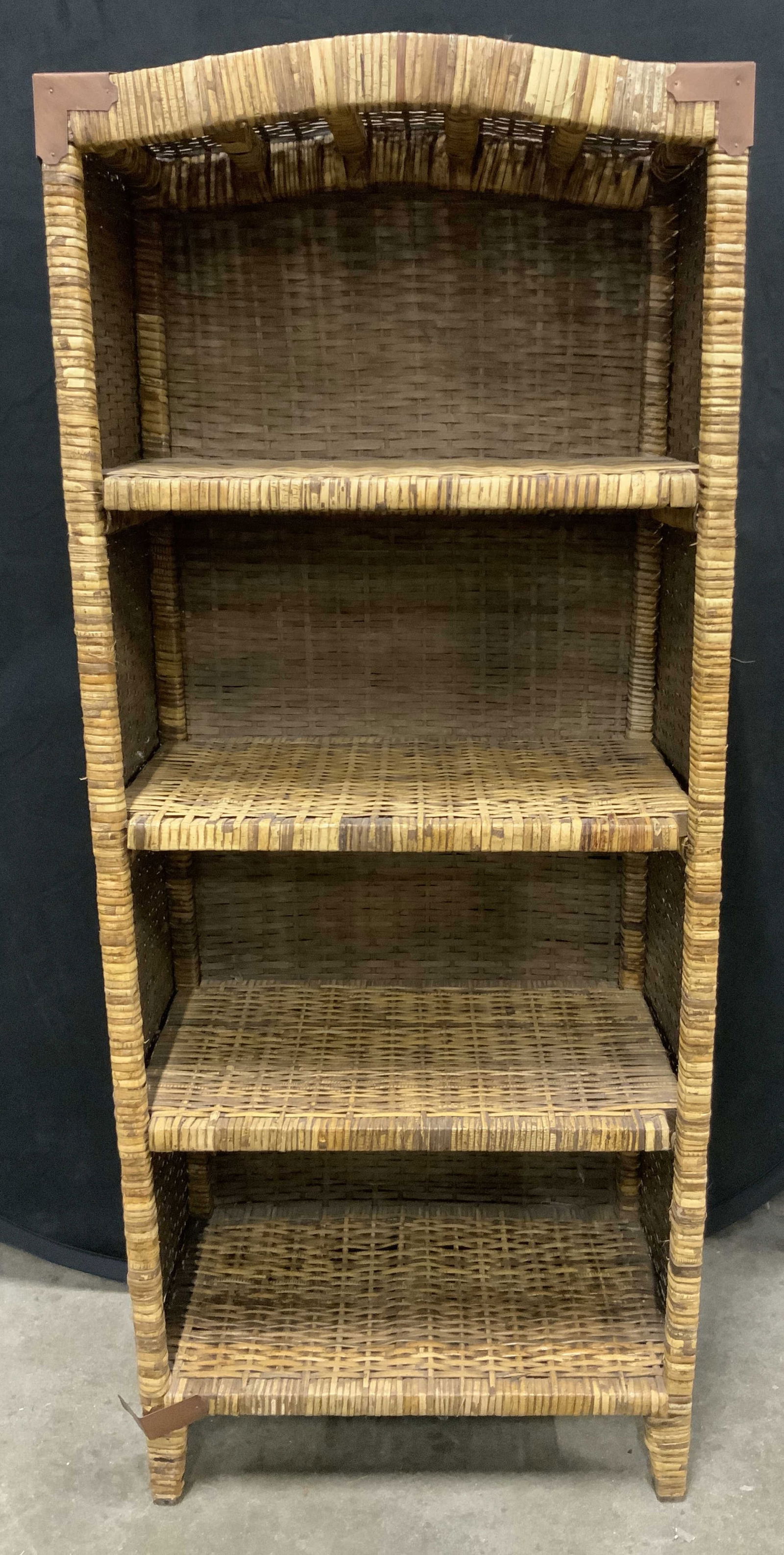 Vintage Four Shelf Bamboo Bookshelf (1 of 13)