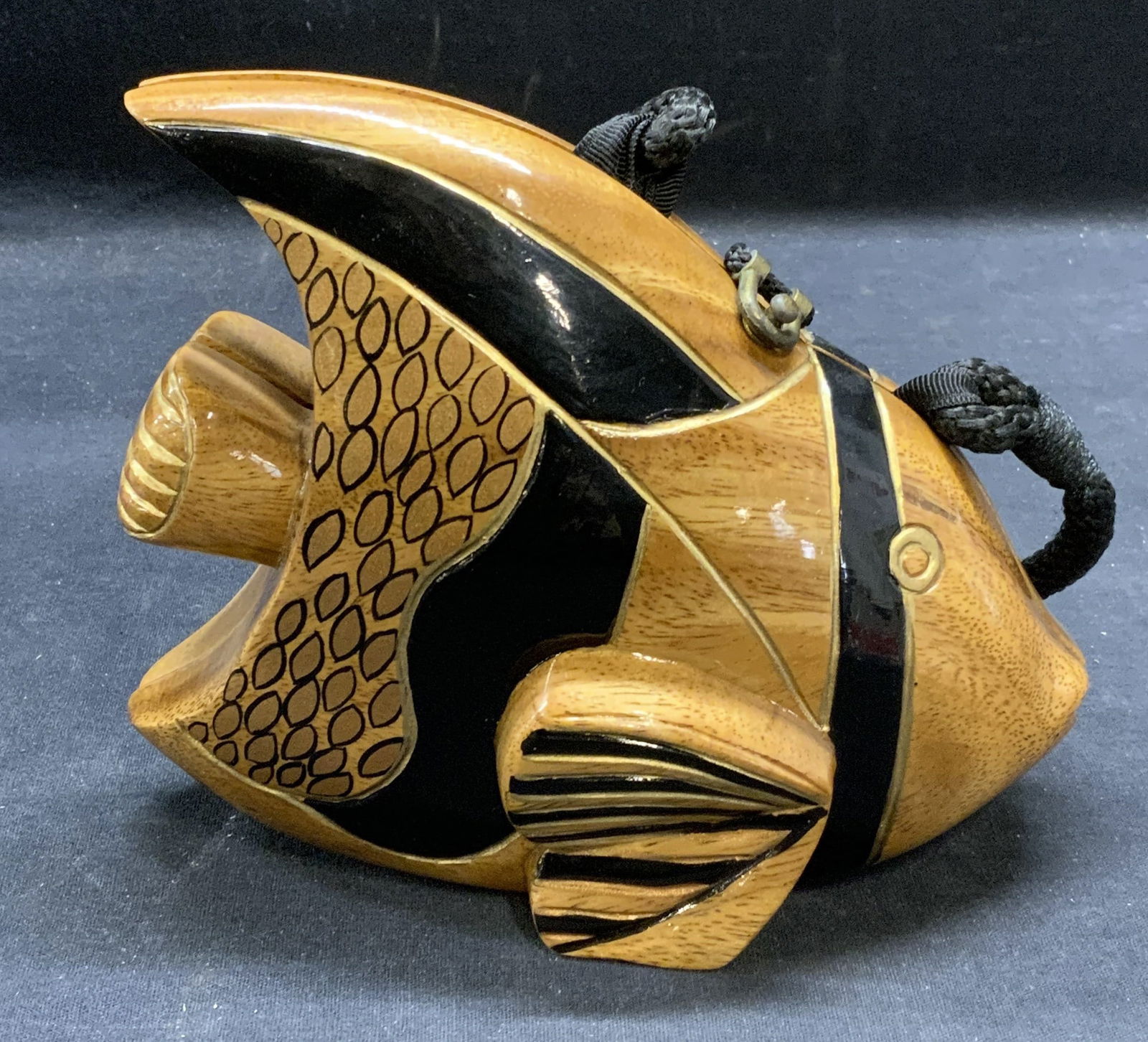 Vintage Timmy Woods Handmade Angel Fish Handbag (1 of 9)