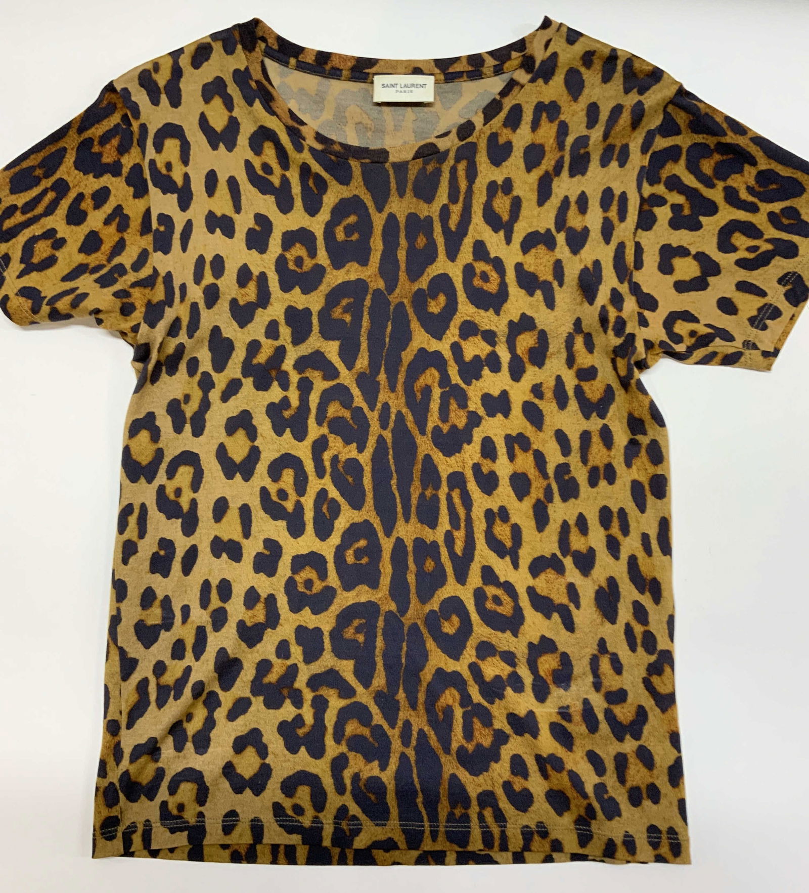 YVES ST LAURENT Animal Print Cotton Shirt , Italy (1 of 7)