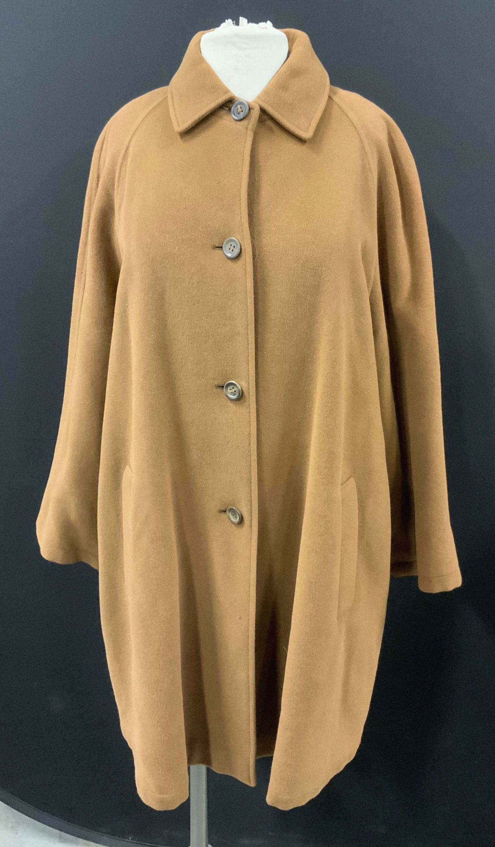 Jil Sander Brown Wool & Angora Blend Coat, Italy (1 of 12)