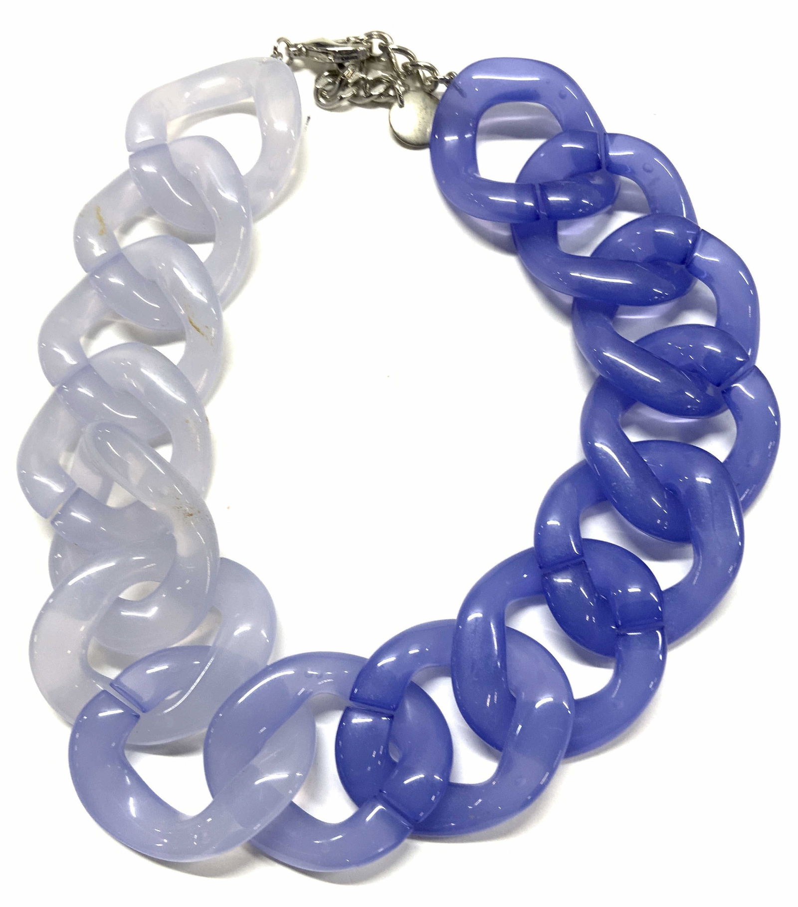 PONO Chunky Blue Lucite Chain Necklace, Italy (1 of 6)