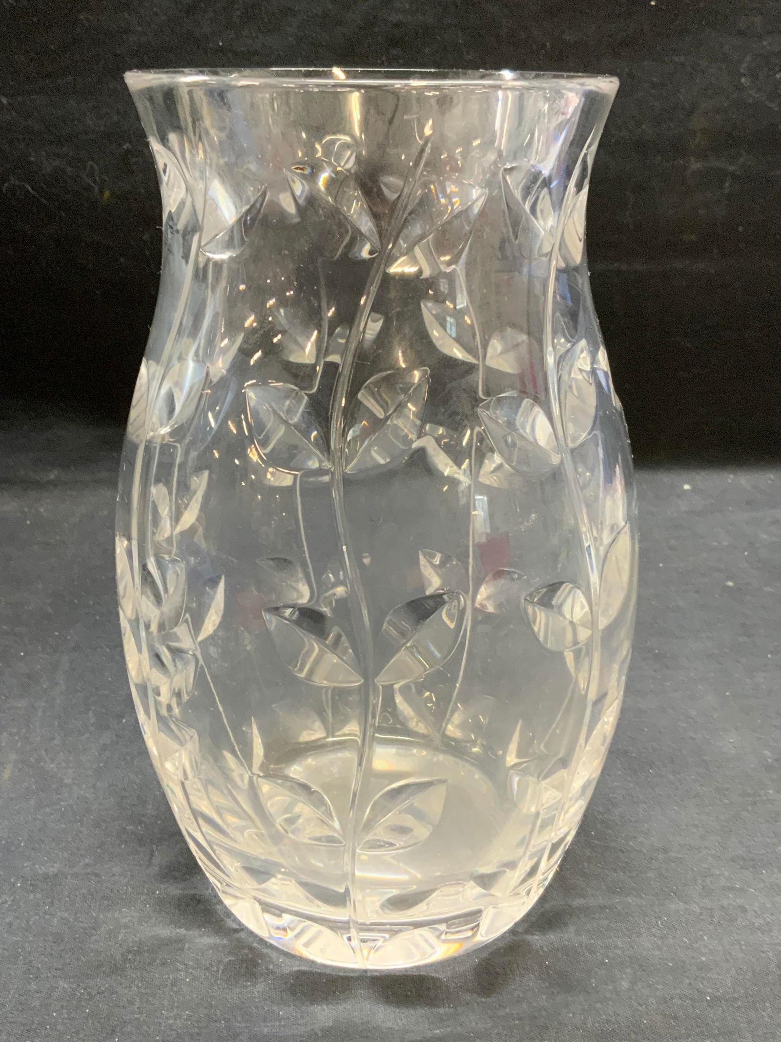Tiffany & Co Botanical Cut Crystal Vase (1 of 7)