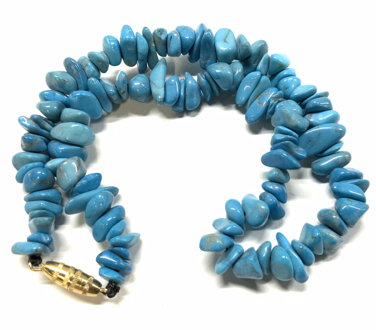 Turquoise Bead Choker Necklace (1 of 6)
