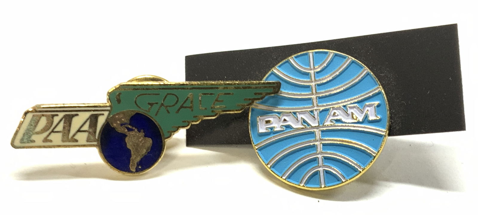 2 Collectible Vintage PAA & PANAM Lapel Pins (1 of 6)