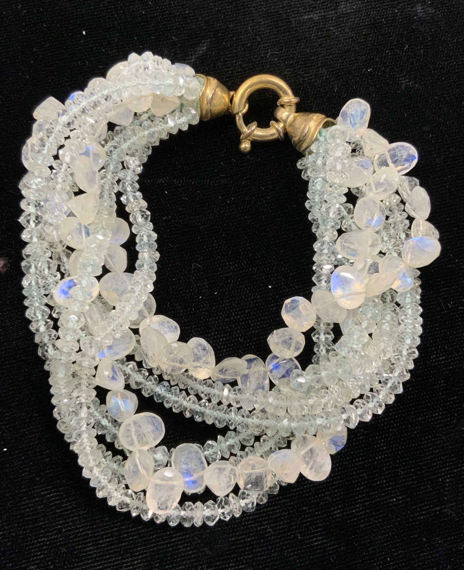 Handmade Gemstone Bracelet w Sterling Silver Clasp (1 of 7)