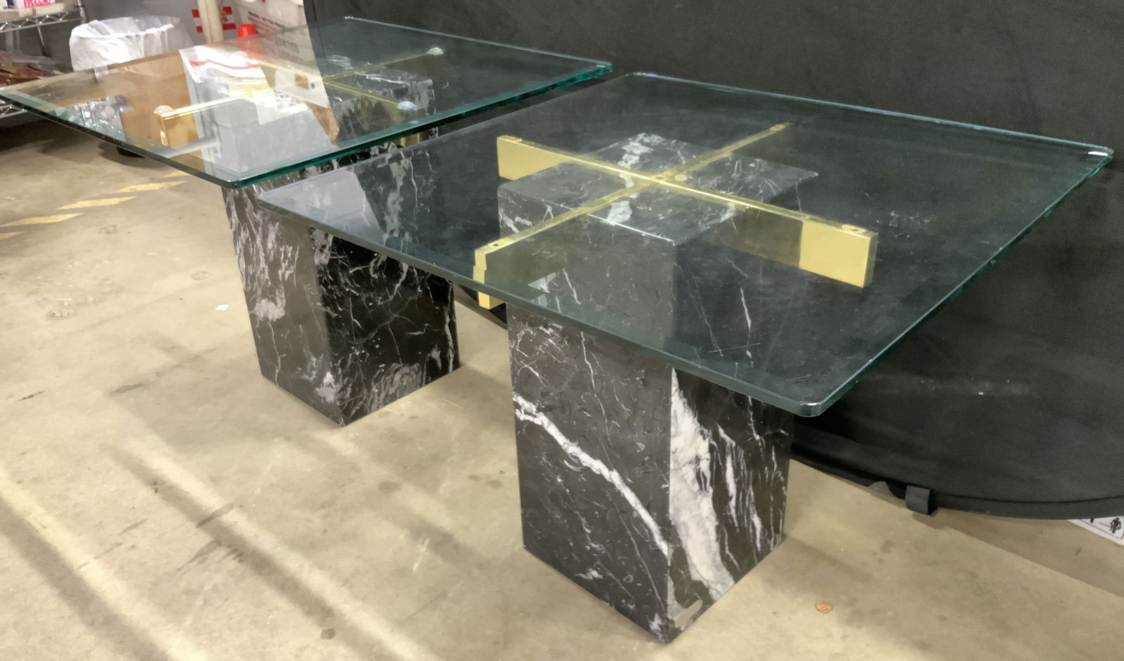 Pr ARTEDI Mid Century Modern Marble Side Tables (1 of 12)