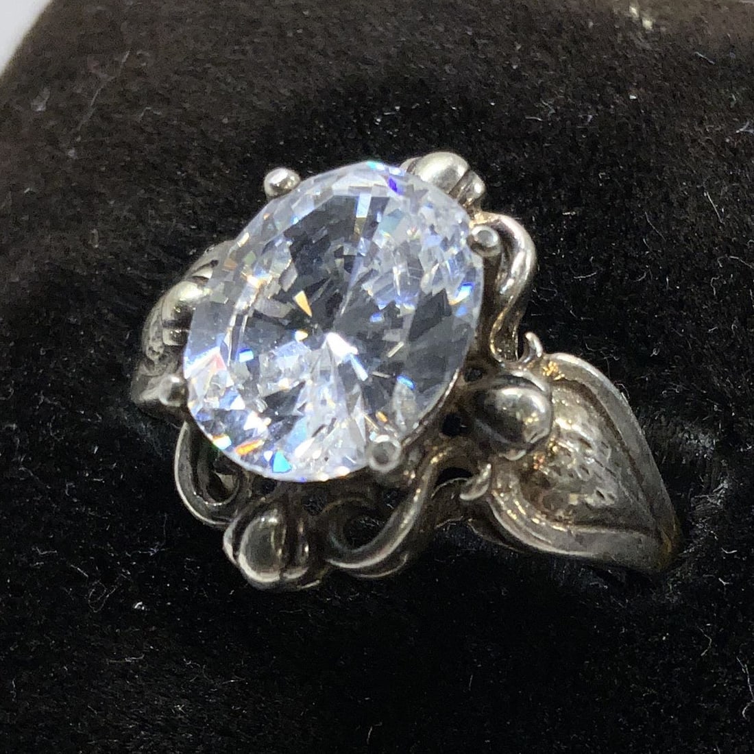 Art Nouveau Sterling Silver Ring (1 of 6)