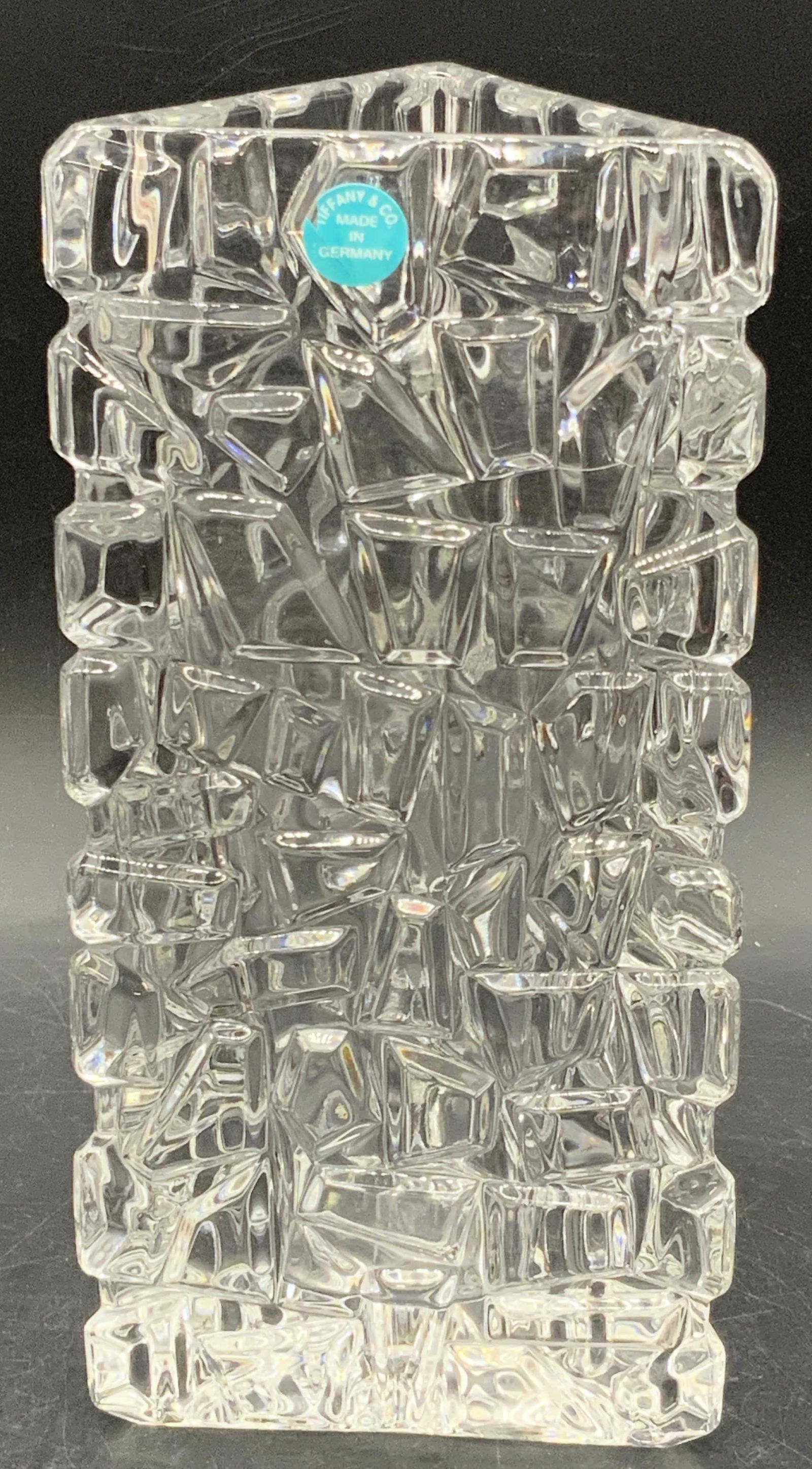 TIFFANY & CO. Signed German Crystal Vase (1 of 12)