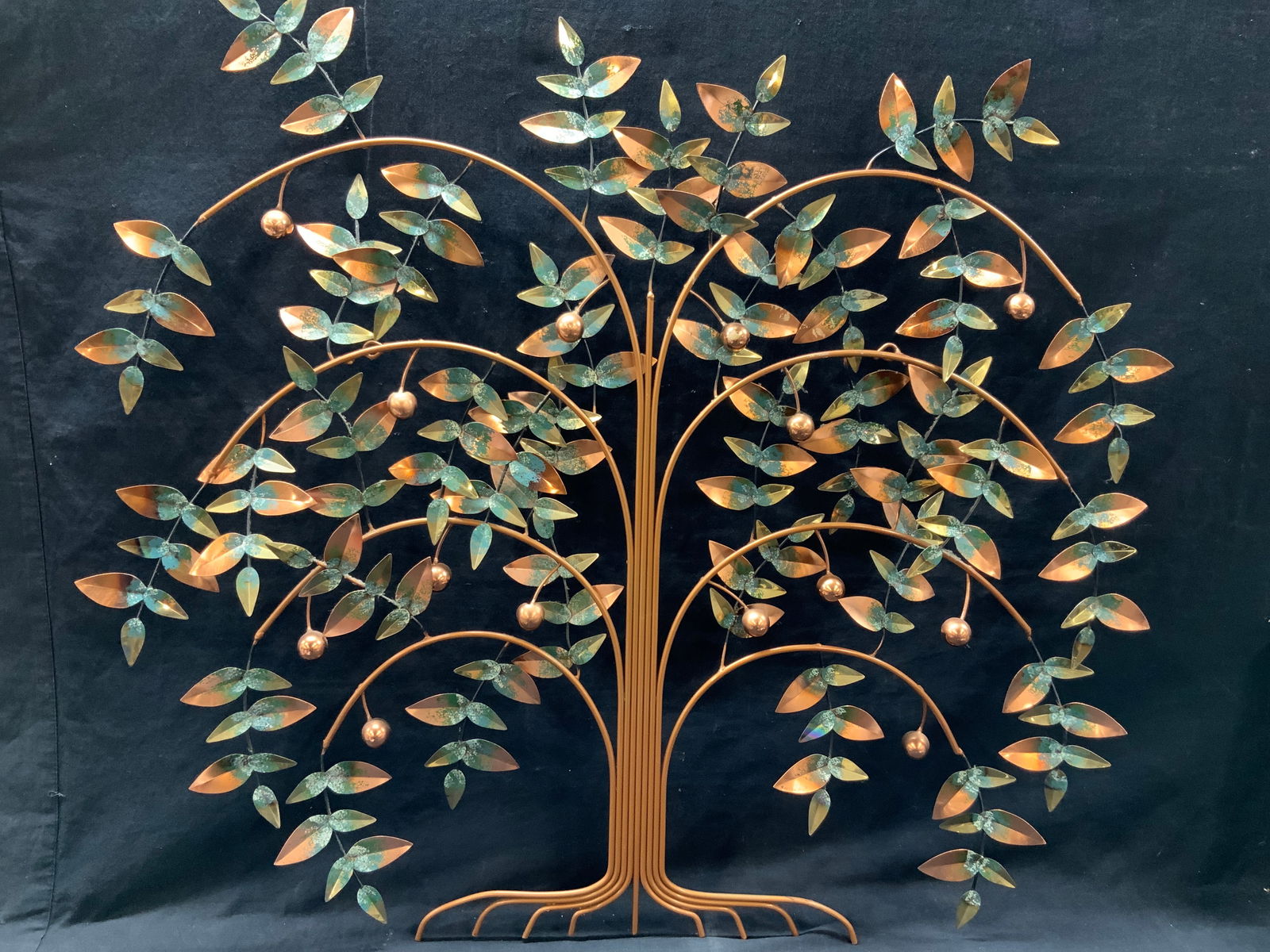 Curtis Jere Sgn Copper Tree Of Life Sculpture 38in (1 of 9)