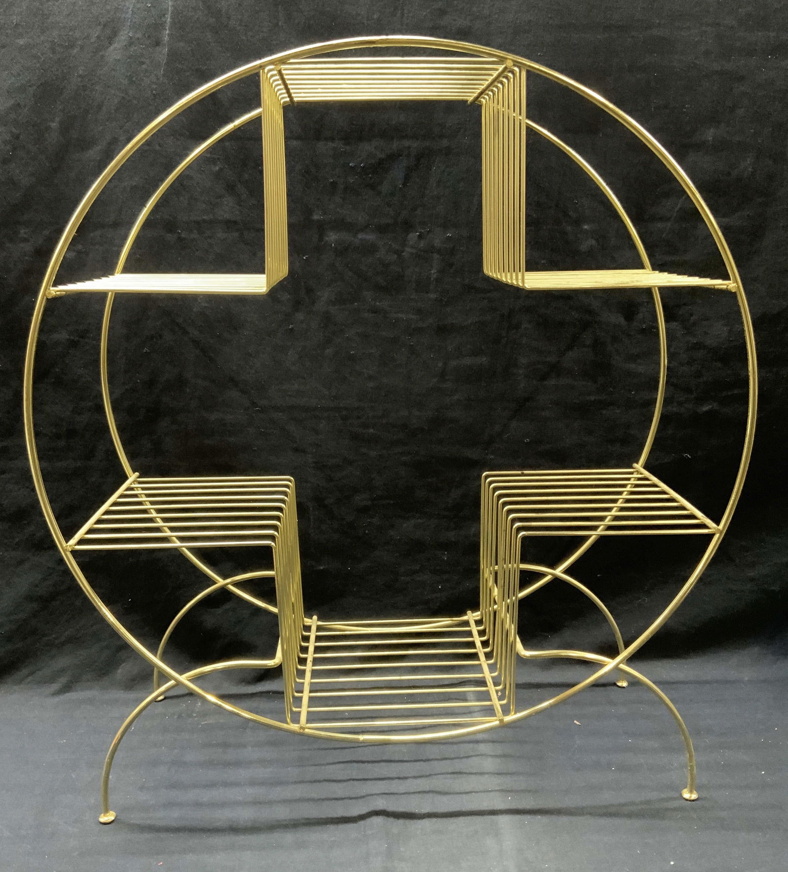 Mid Century Modern Brass Floor/ Table Stand (1 of 7)