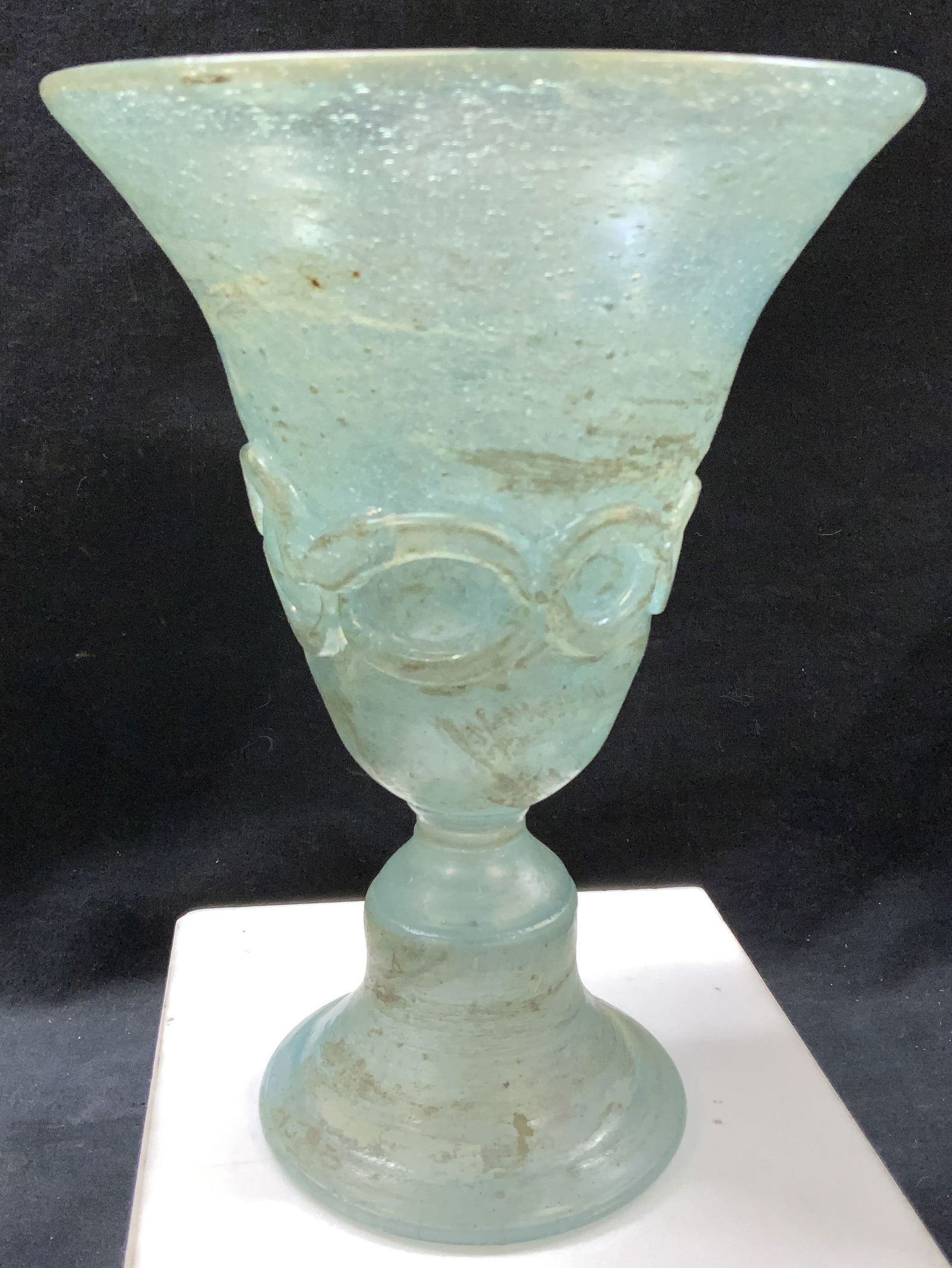 SEGUSO VETRI Mid Cent Footed Iridescent Glass Vase (1 of 7)