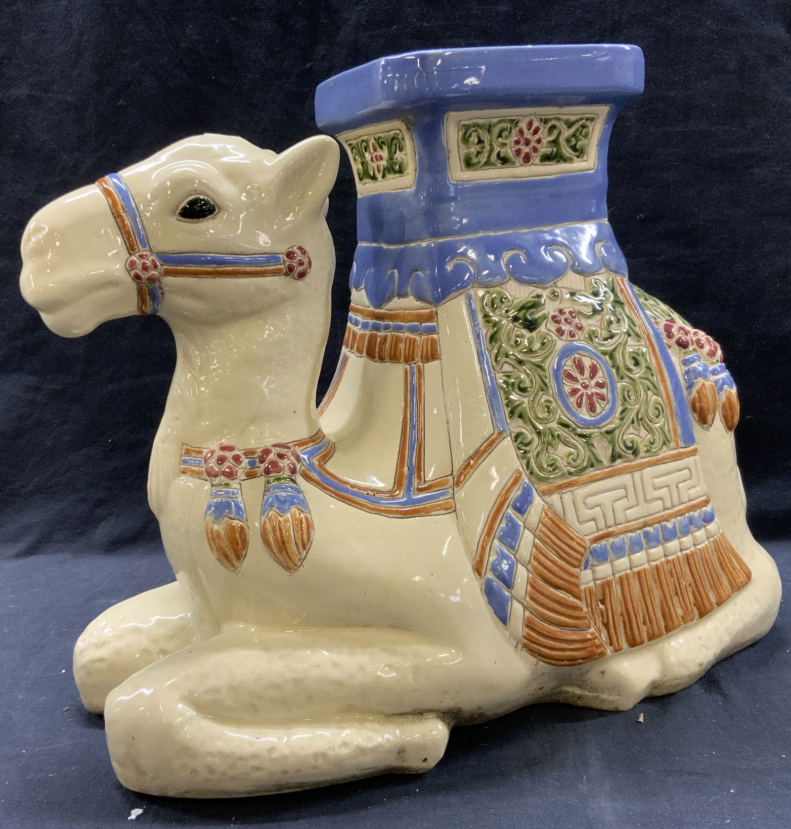 International Bazaar Porcelain Camel Garden Stool Auction
