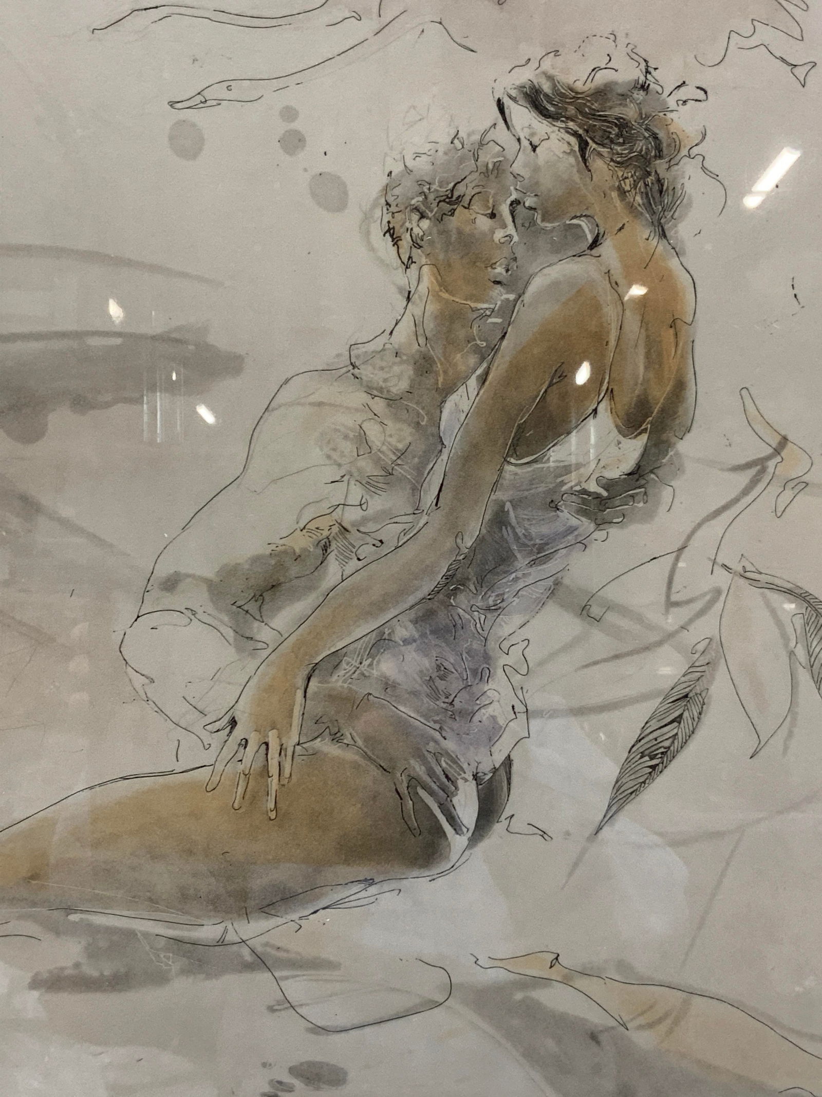 Jurgen Gorg Signed Figural Etching (1 of 10)