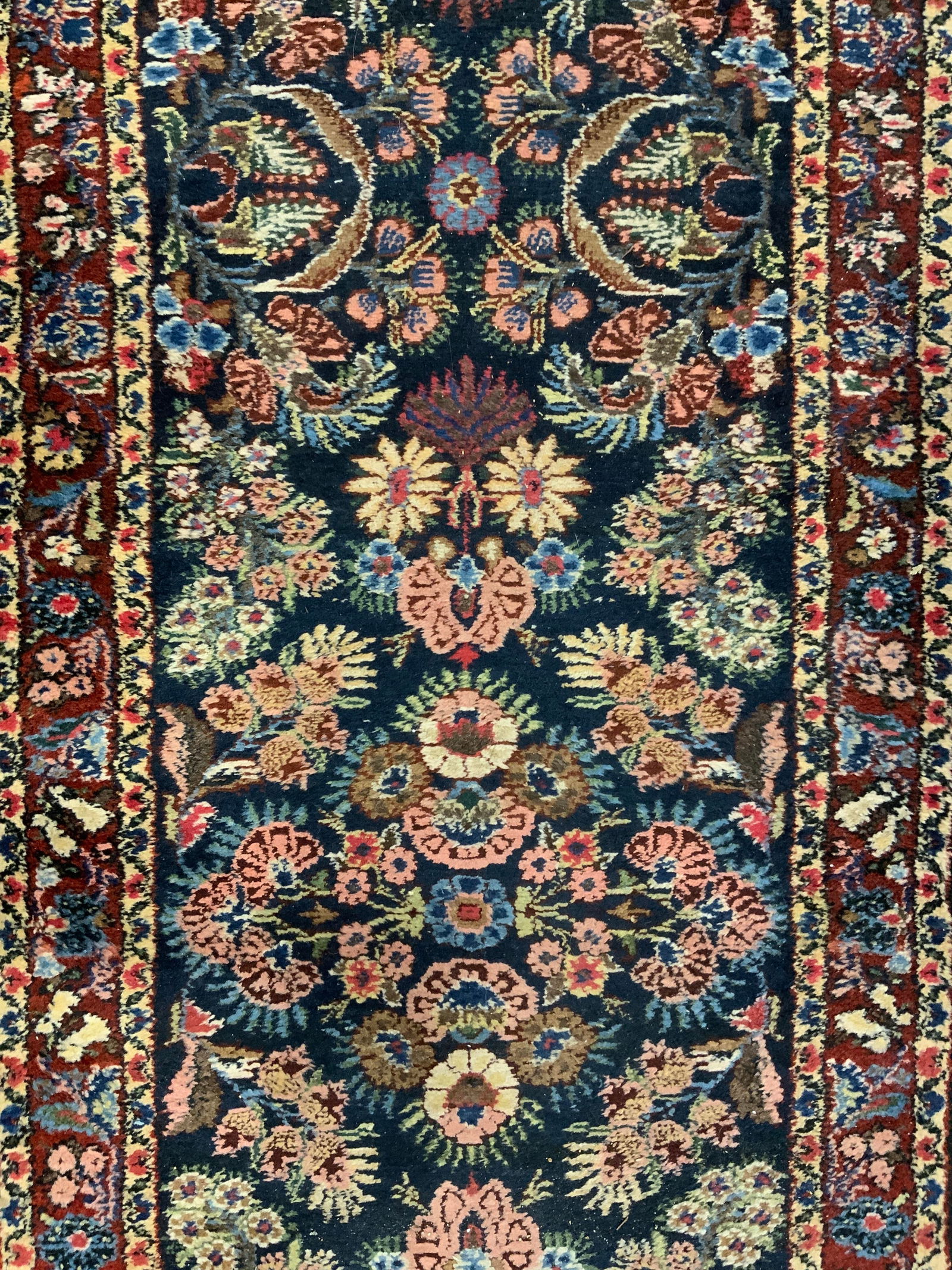 Vintage Handmade Persian Wool Runner W Fringes (1 of 8)