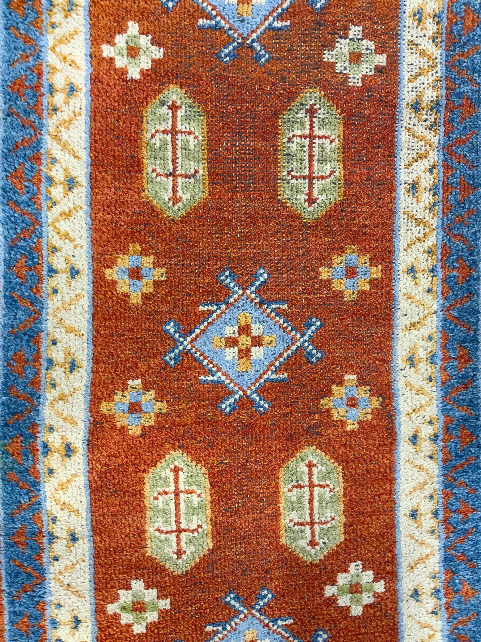 Vntg Handmade Anatolian Wool Runner W Fringes (1 of 7)