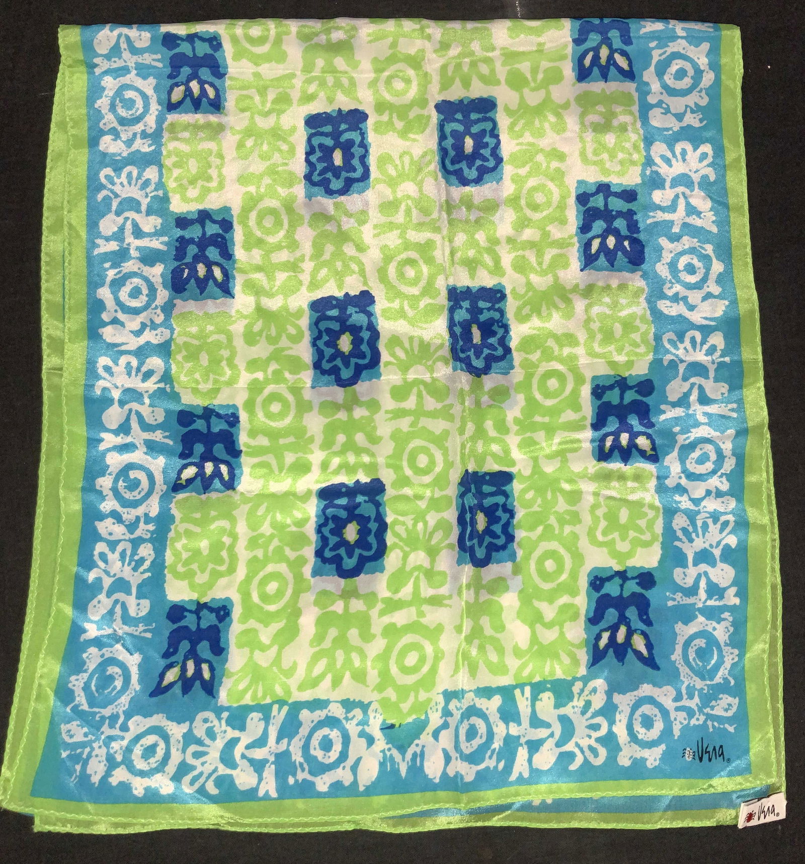 Vera Hand Rolled Silk Scarf (1 of 6)