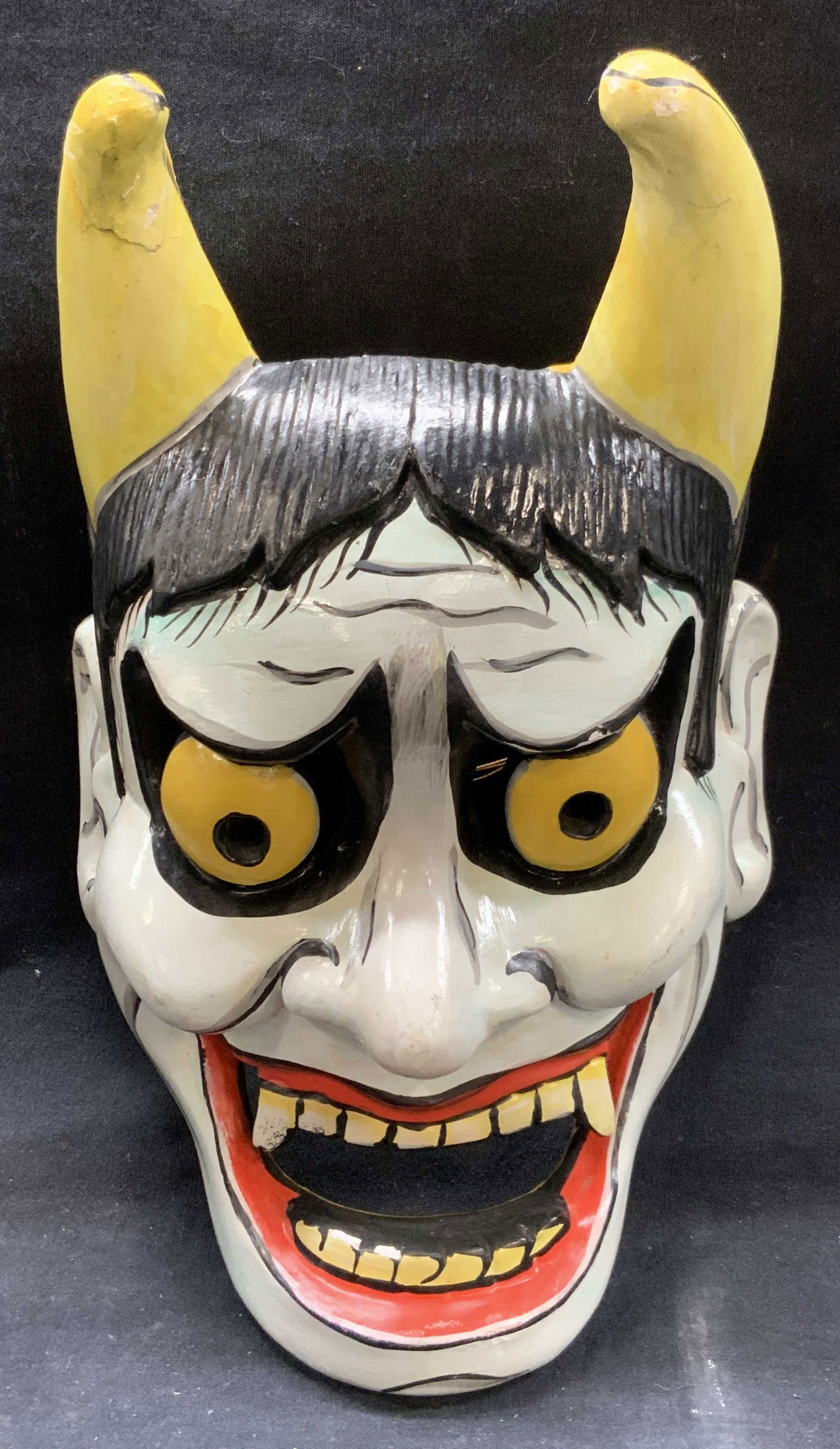 Carved & Painted Hannay Tengu Demon Mask 11in (1 of 7)