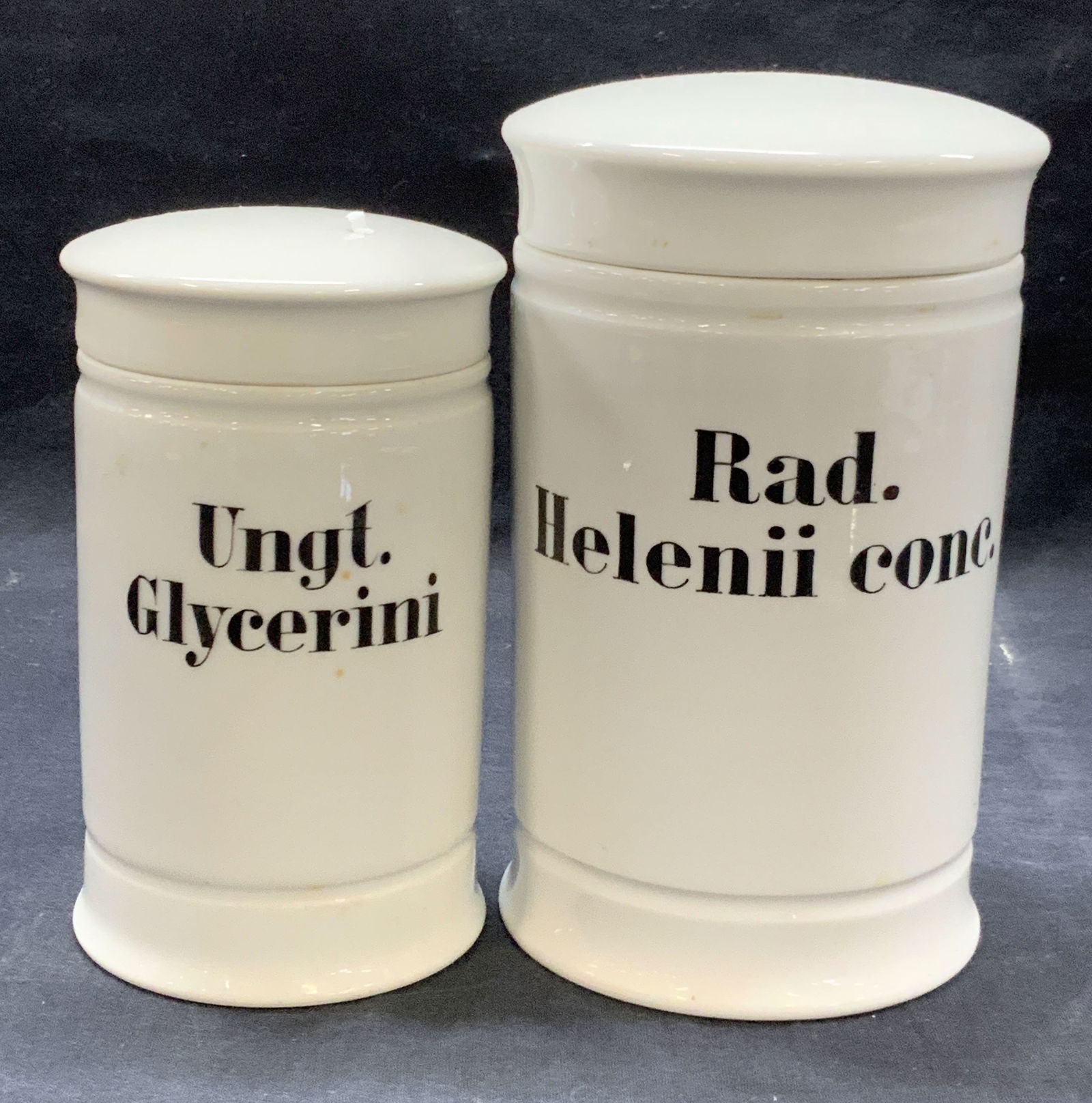 2 Antique Ceramic Apothecary Jars (1 of 7)