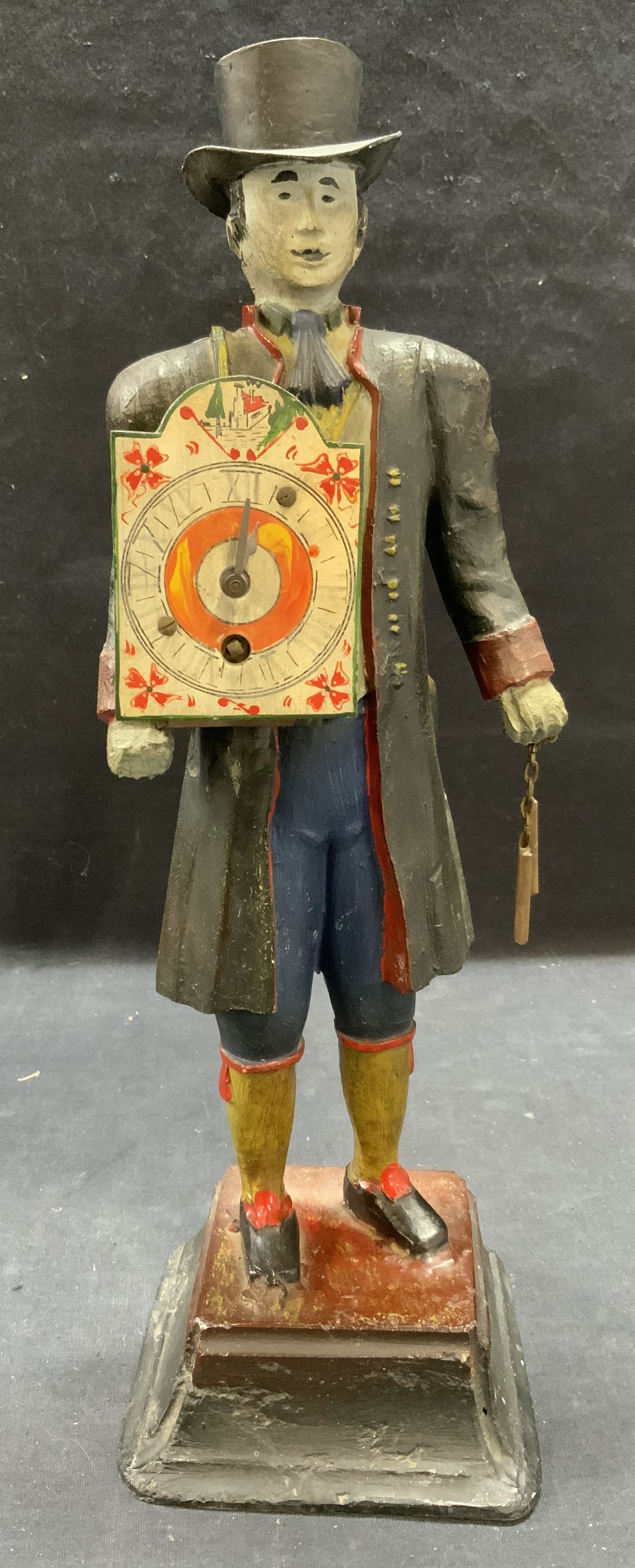 Vintage Figural Cast Iron Clock (1 of 6)