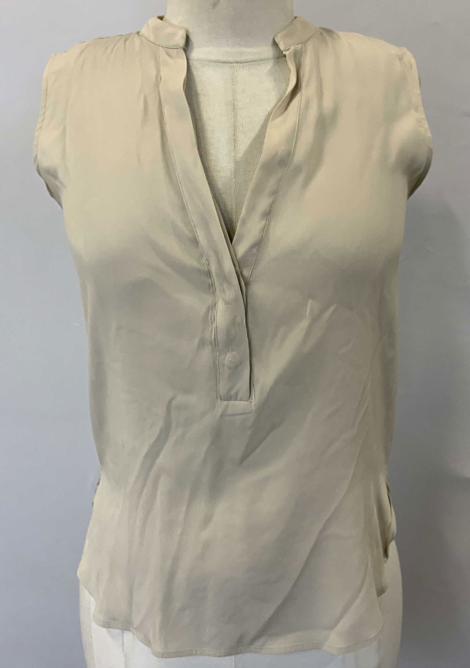 Amina Rubinacci Tan Silk Top, Italy (1 of 6)