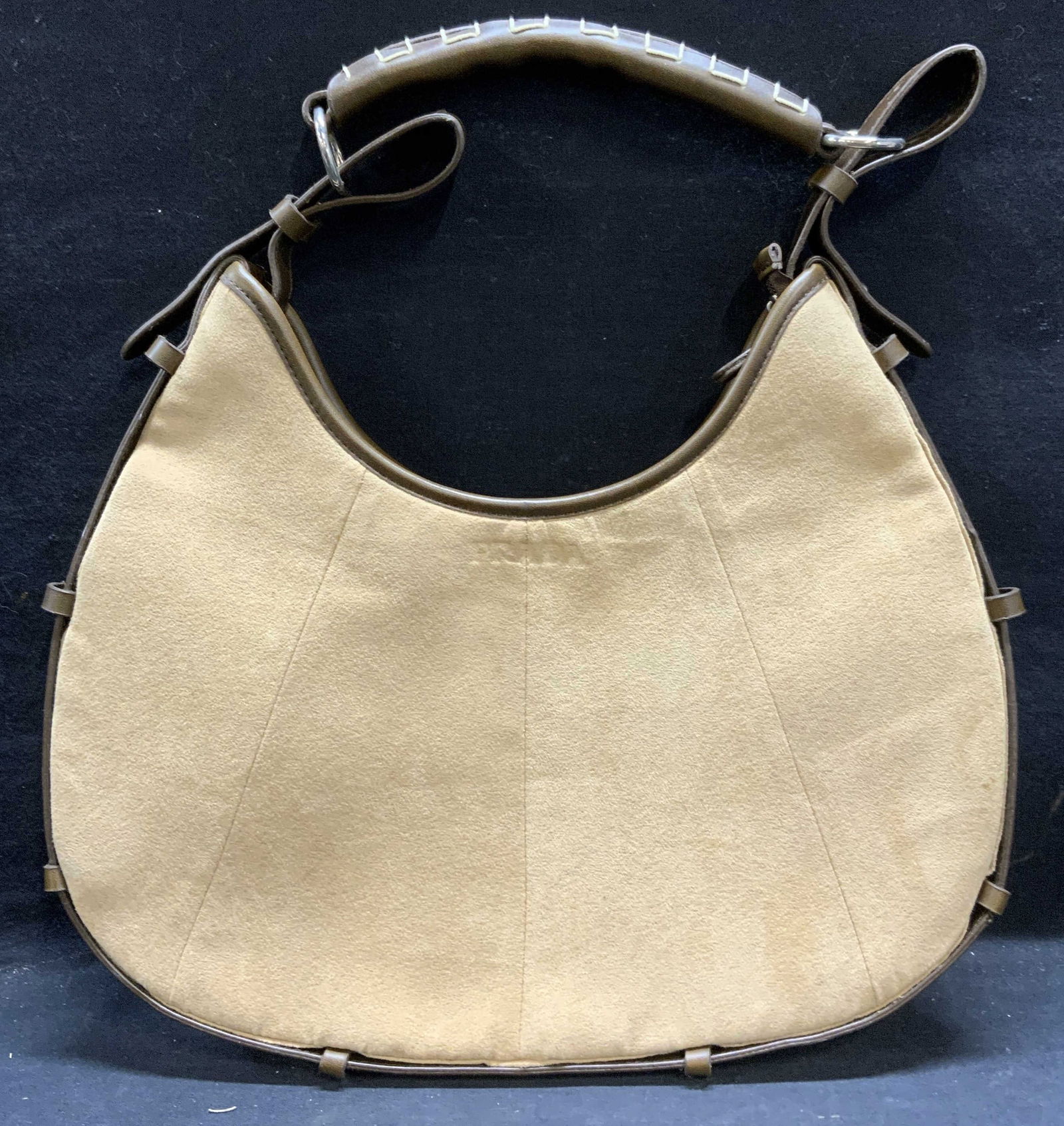 Prada Style Tan Suede Handbag (1 of 7)
