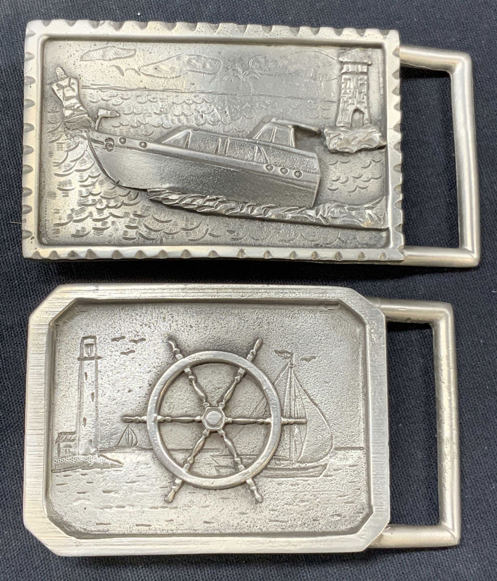 BHS 2 Solid Pewter Nautical Belt Buckles (1 of 7)