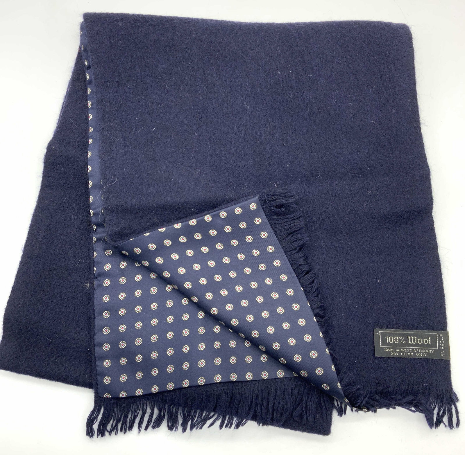 Fringed Wool Double Sided Scarf, W Germany (1 of 6)