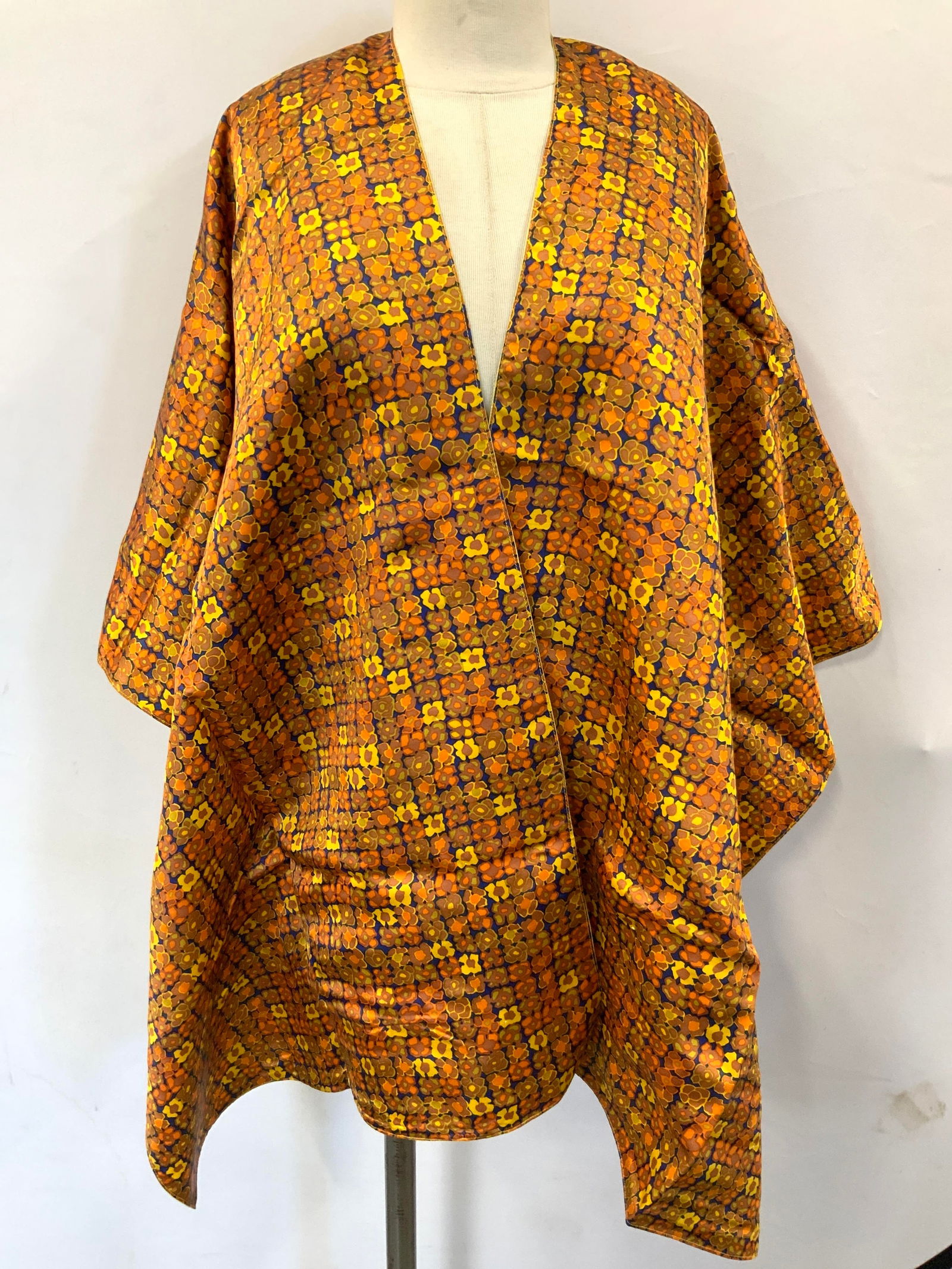 Material Blend Patterned Shawl/ Cape (1 of 6)